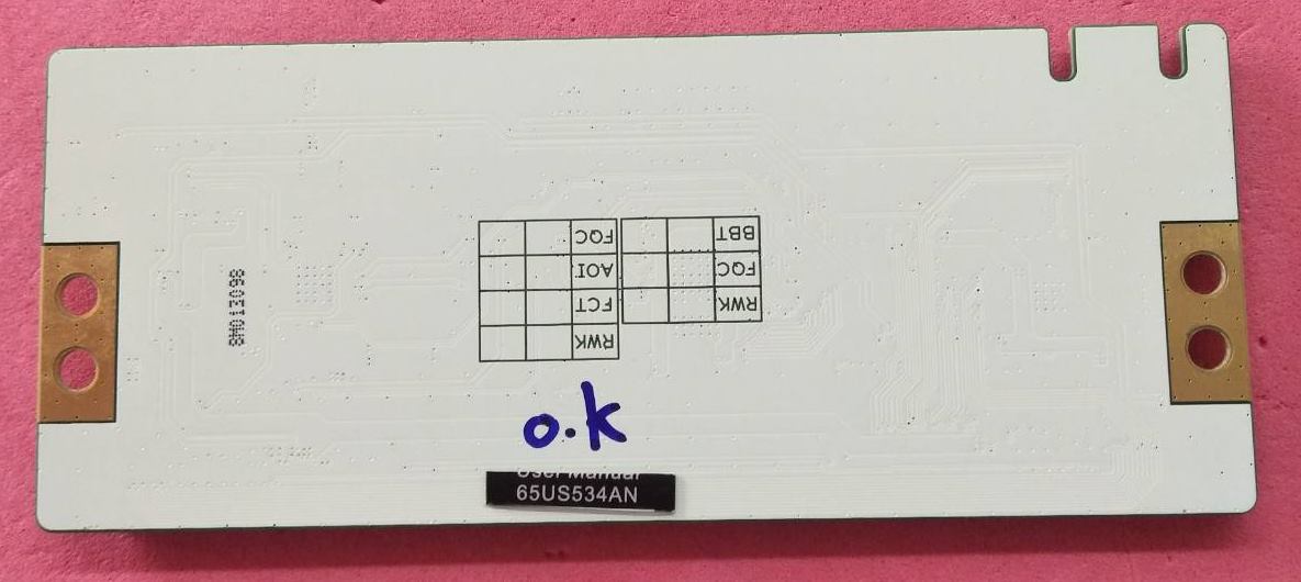 T-CON ACONATIC(อะโคเนติก)มือสองพร้อมใช้งาน ใช้กับรุ่น 65US534AN พาร์ทบอร์ดHV650QUBF70
