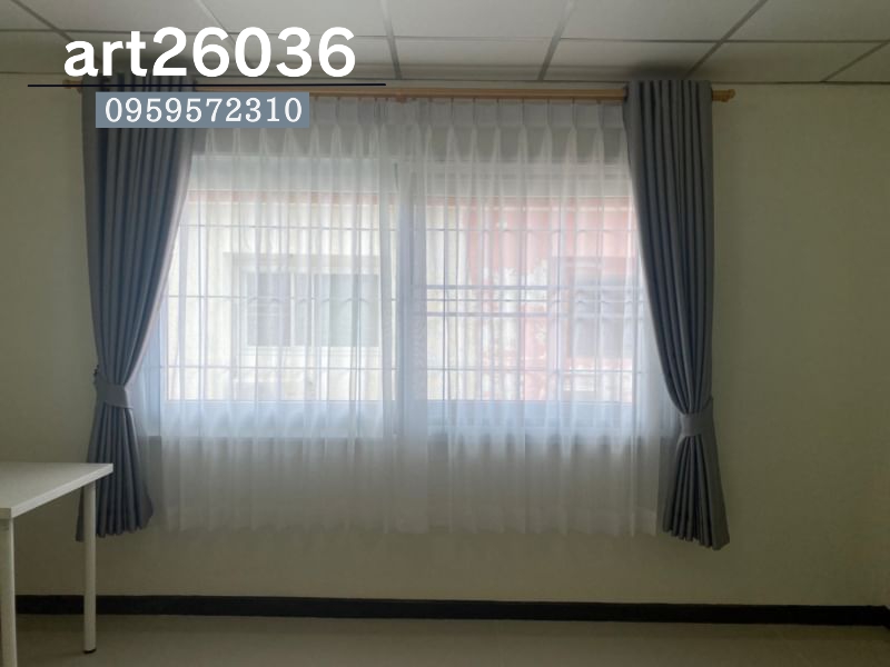 ผ้าม่านโปร่งแสง ผ้าม่านตาไก่ สีเทา