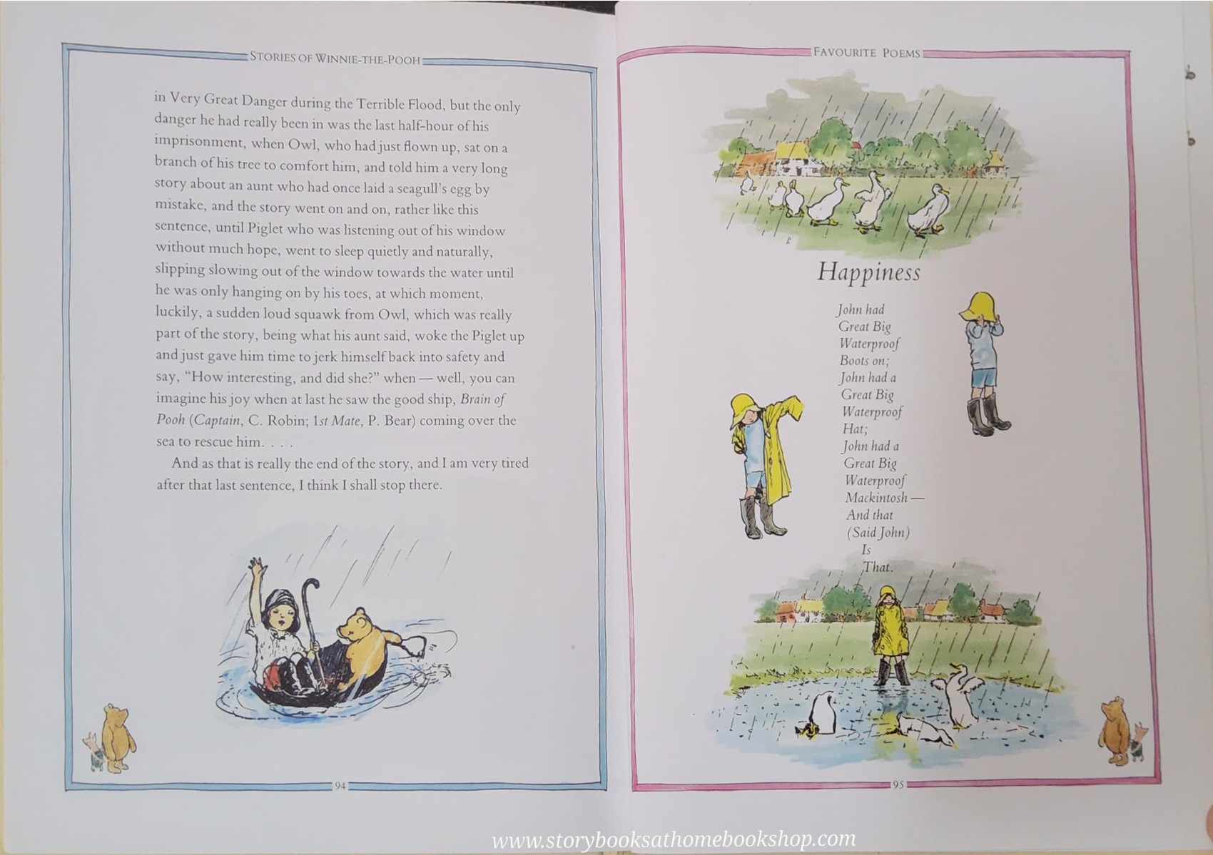 หนังสือนิทานปกแข็ง** 🍅STORIES OF WINNIE THE POOH WITH FAVOURITE POEMS BY A.A.MILNE