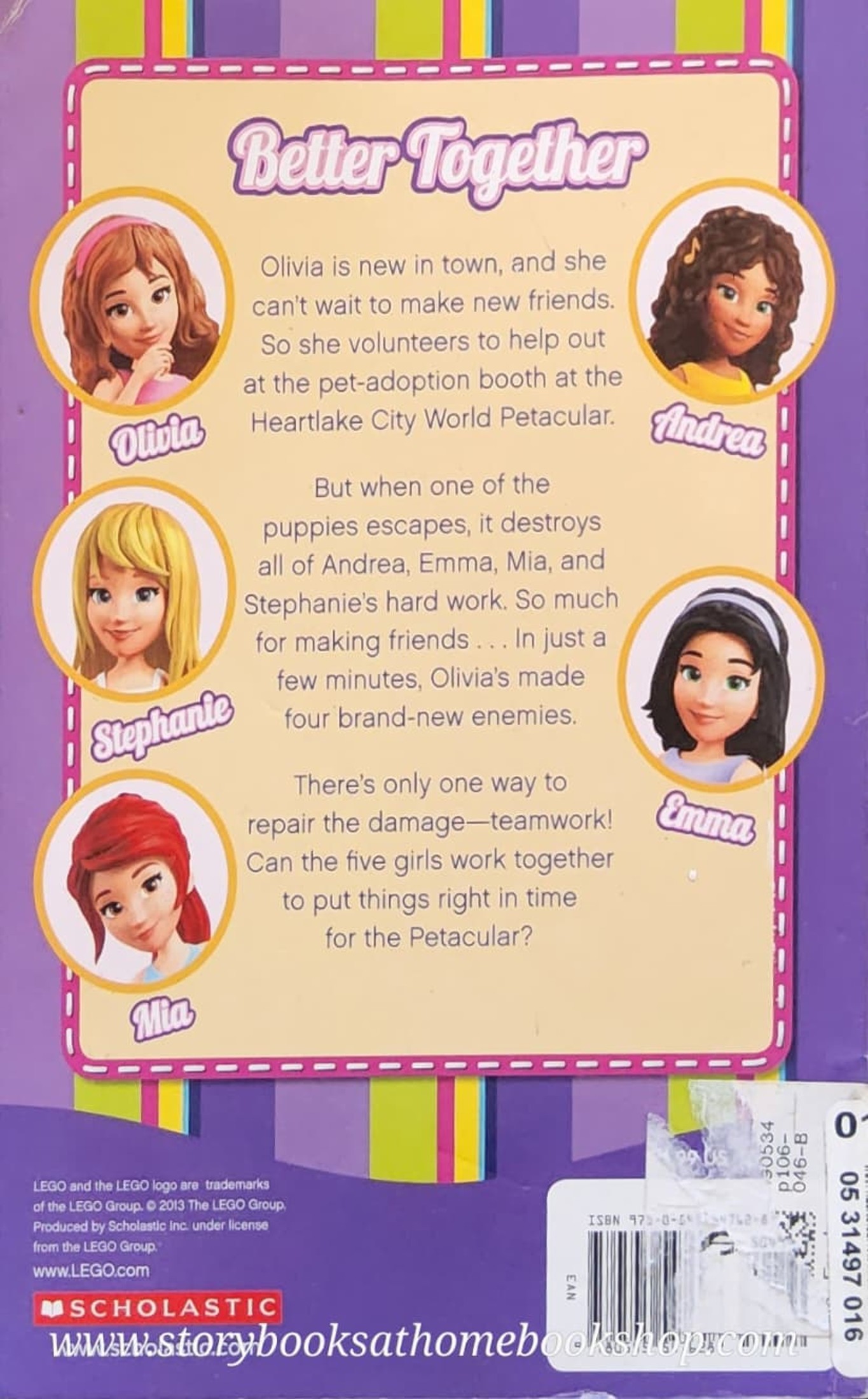 หนังสือนิทานปกอ่อน** 🍅🍓LEGO FRENDS NEW GIRL IN TOWN