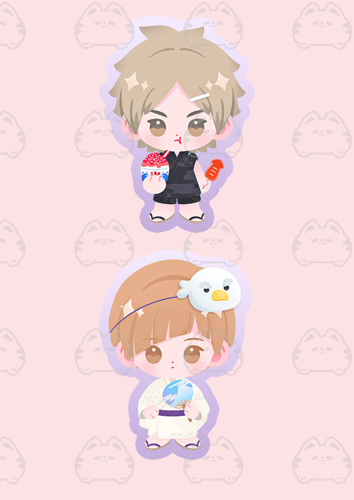 Sticker Haikyuu!! Semi & Shirabu