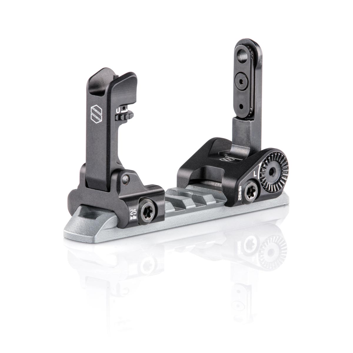 Scalarworks - PEAK/02 Folding Iron Sight Set Front / Rear 1.93" COMPATIBLE