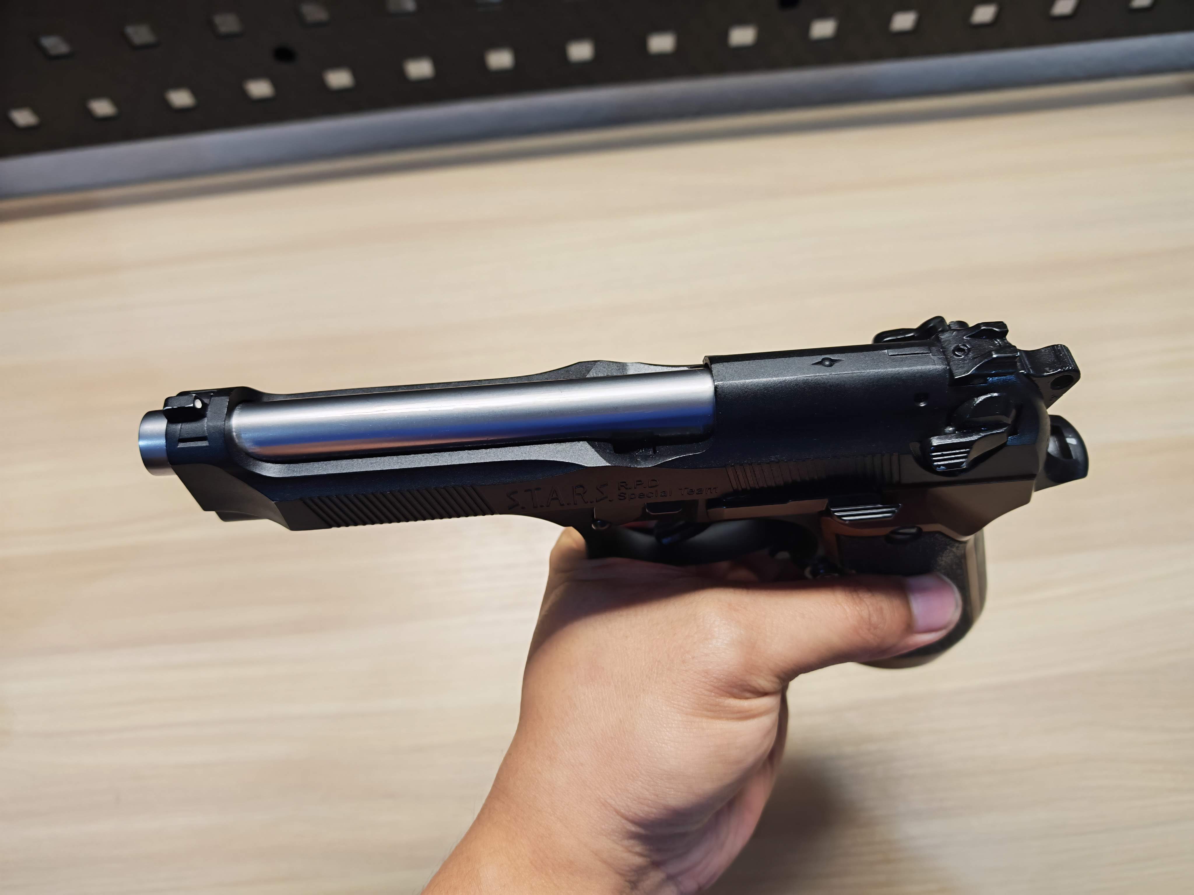 WE Beretta M92 Samurai Edge Biohazard Semi Version BB Gun บีบีกัน แบบแก๊ส ปืนอัดลม มือสอง Airsoft Gun