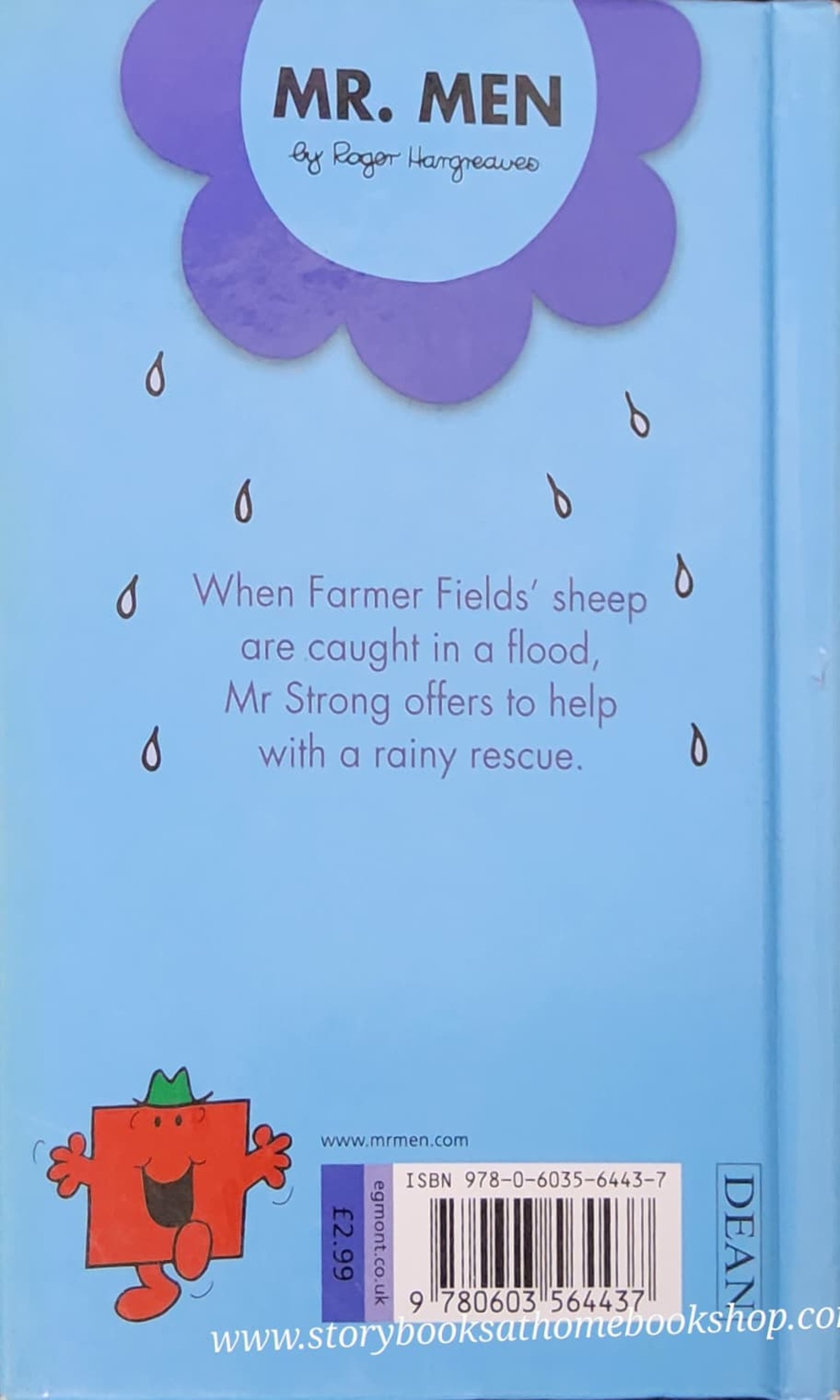 หนังสือนิทานปกแข็ง** 🍅MR.MEN: MR.STRONG AND THE FLOOD BY ROGER HANGEAVES