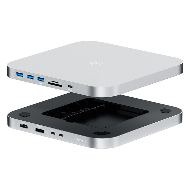 [ออกใบกำกับภาษีได้]พร้อมส่งจาก กทม Hagibis MC25pro dp HD USB C Hub สำหรับ Mac Mini M1 M2 HDD Enclosure 2.5 SATA NVME M.2 SSD HDD Case