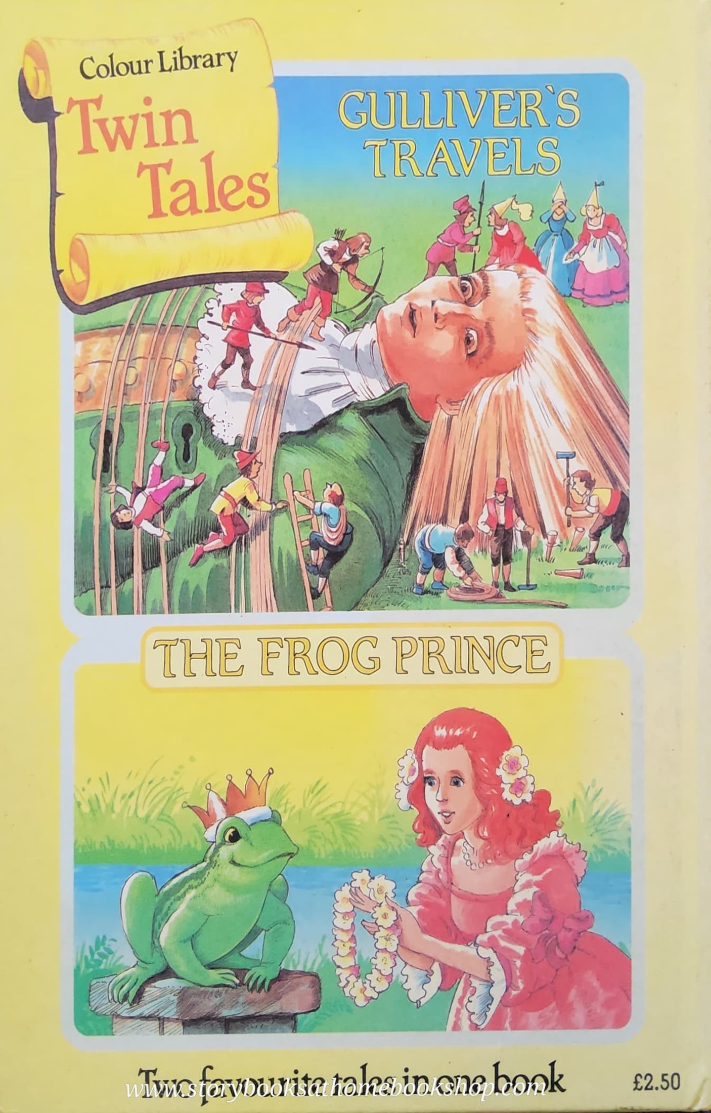 หนังสือนิทานปกแข็ง ** 🍅🍓TWIN TALES: GULLIVER'S TRAVELS AND THE FROG PRINCE