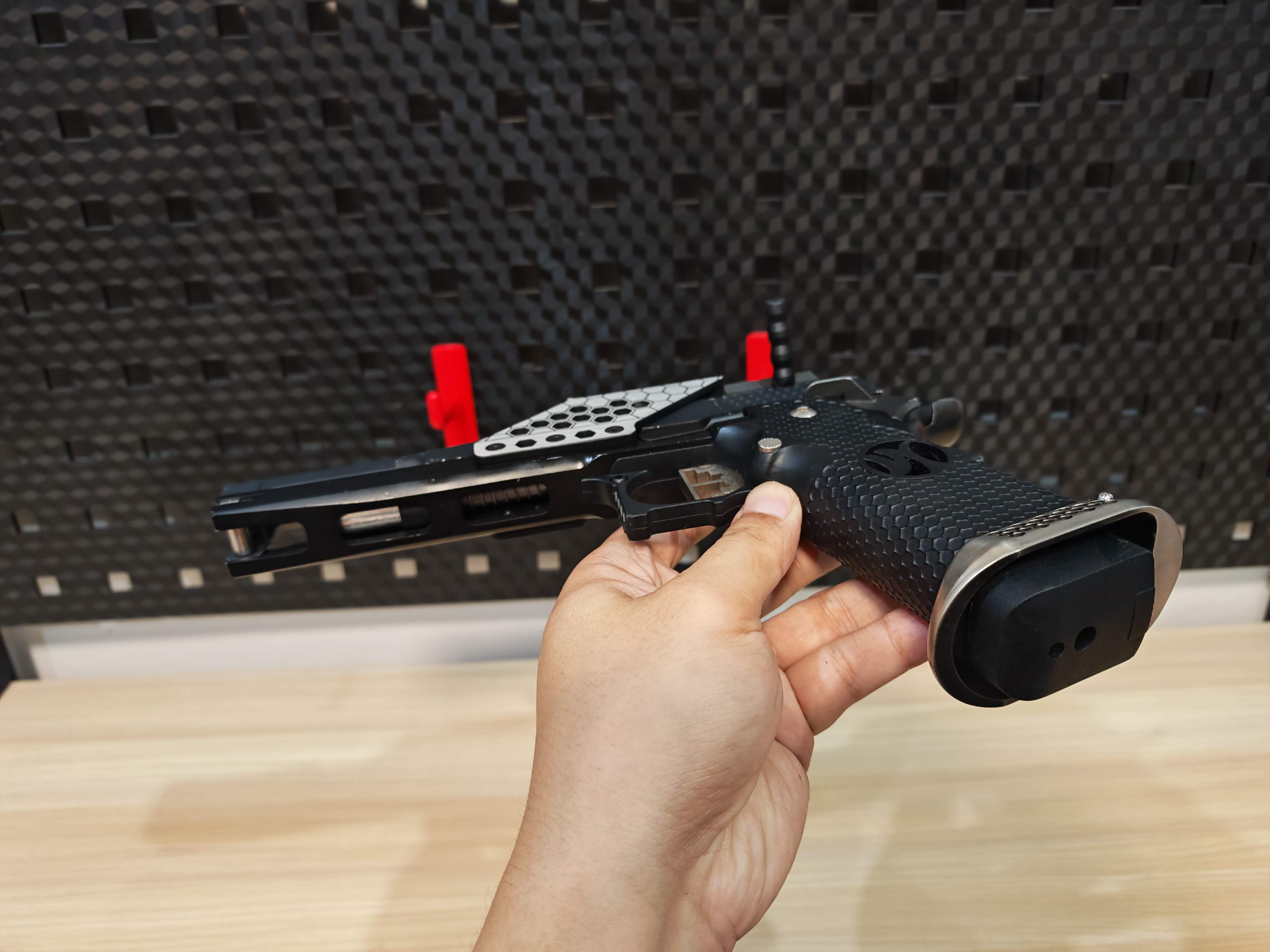 AW Custom HX2202 Hi-Capa 6" Dragon ไต้หวัน BB Gun บีบีกัน แบบแก๊ส ปืนอัดลม มือสอง Airsoft Gun