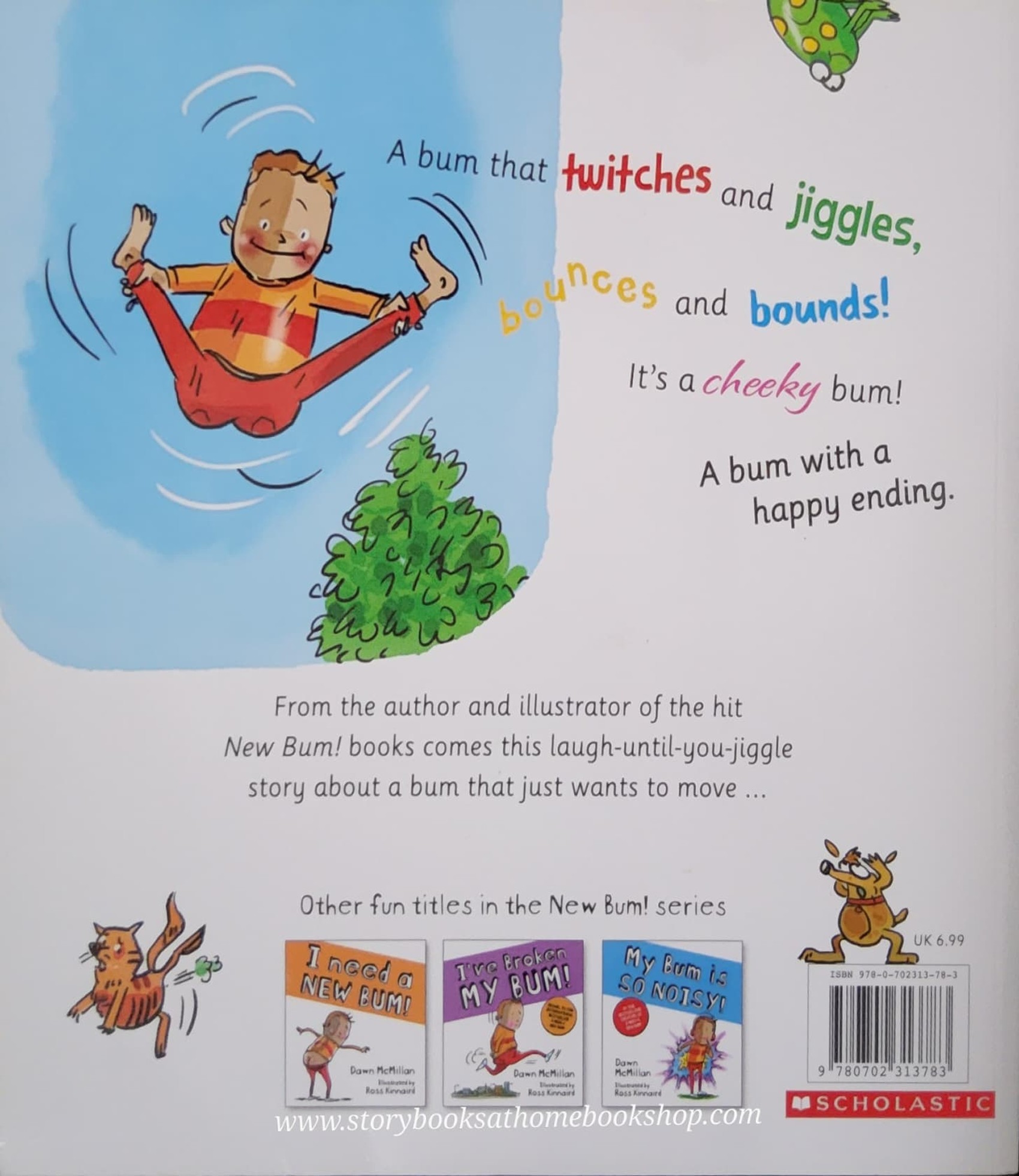 หนังสือนิทานปกอ่อน** 🍓🍓 MY BUM IS SO CHEEKY! BY DAWN KINNAIRD