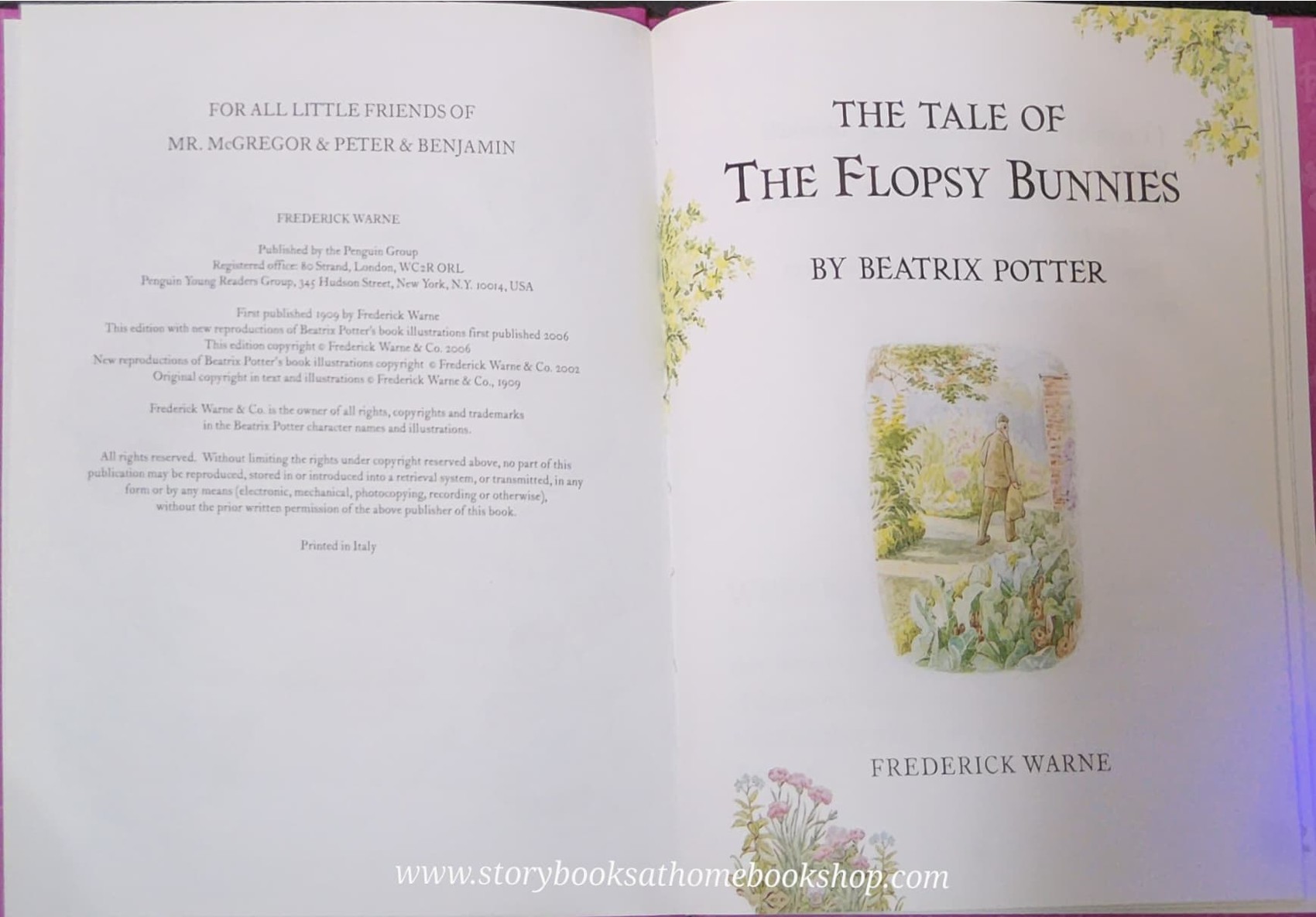 หนังสือนิทานปกแข็ง** 🍅🍓THE TALE OF THE FLOPSY BUNNIES BY BEATRIX POTTER