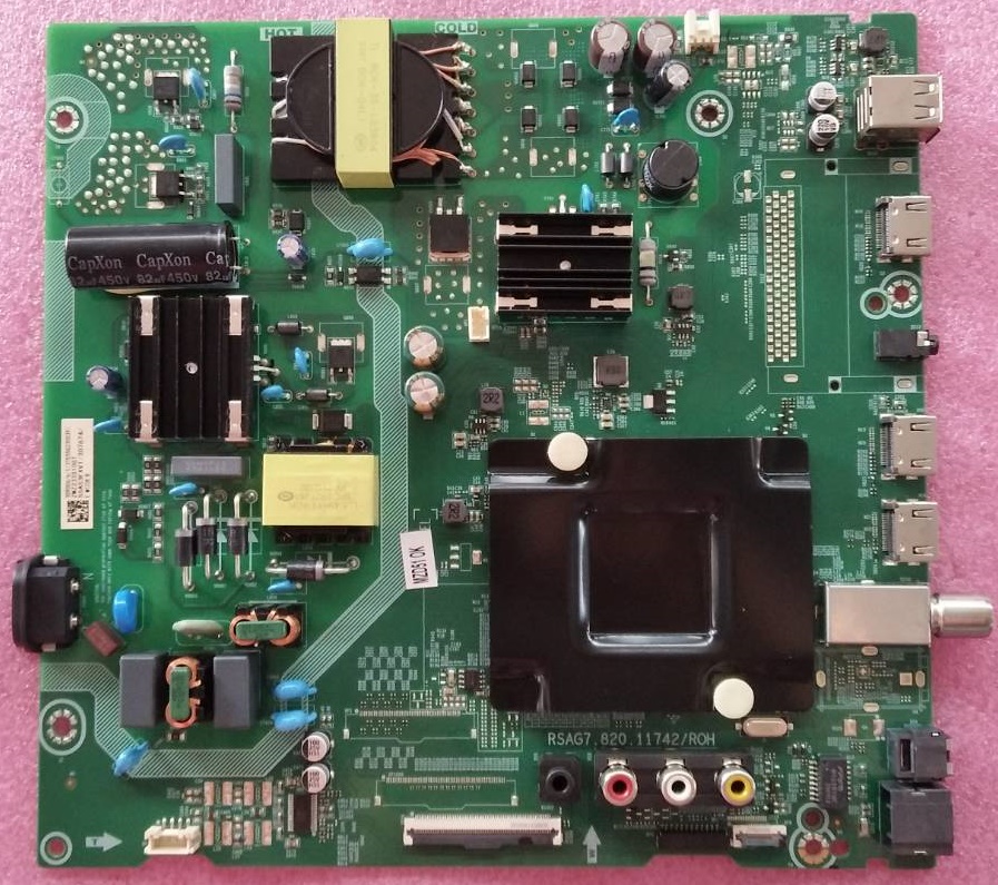 เมนเบอร์ทีวีไฮเซน HISENSE อะไหล่แท้มือสองพร้อมใช้งาน ใช้กับรุ่น55A6100H พาร์ทRSAG7.820.11742/ROH ใช้ทีคอนRSAG7.820.11133/ROH