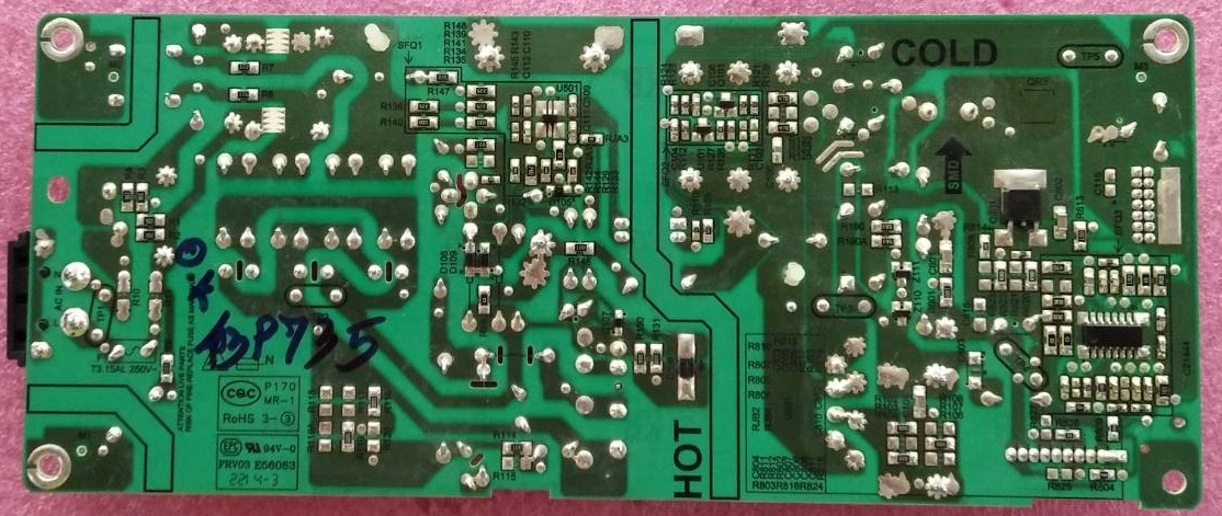 ซัพพลายทีวีทีซีแอล TCL อะไหล่แท้มือสองพร้อมใช้งาน ใช้กับรุ่น43P735 พาร์ทติดบอร์ด PW.A100W2.771