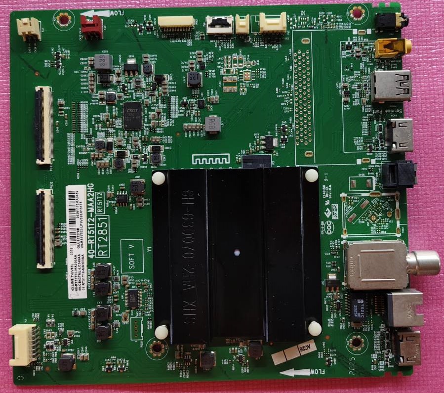 เมนบอร์ดทีวีทีซีแอล TCL อะไหล่แท้#มือสองพร้อมใช้งาน ใช้กับรุ่น 43LINETV พาร์ท40-RT51T2-MAA2HG