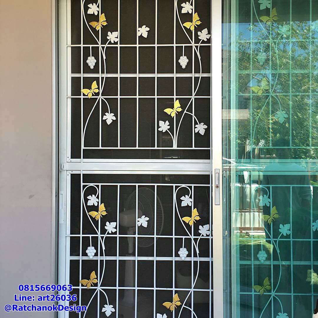 เหล็กดัดพร้อมมุ้งลวด