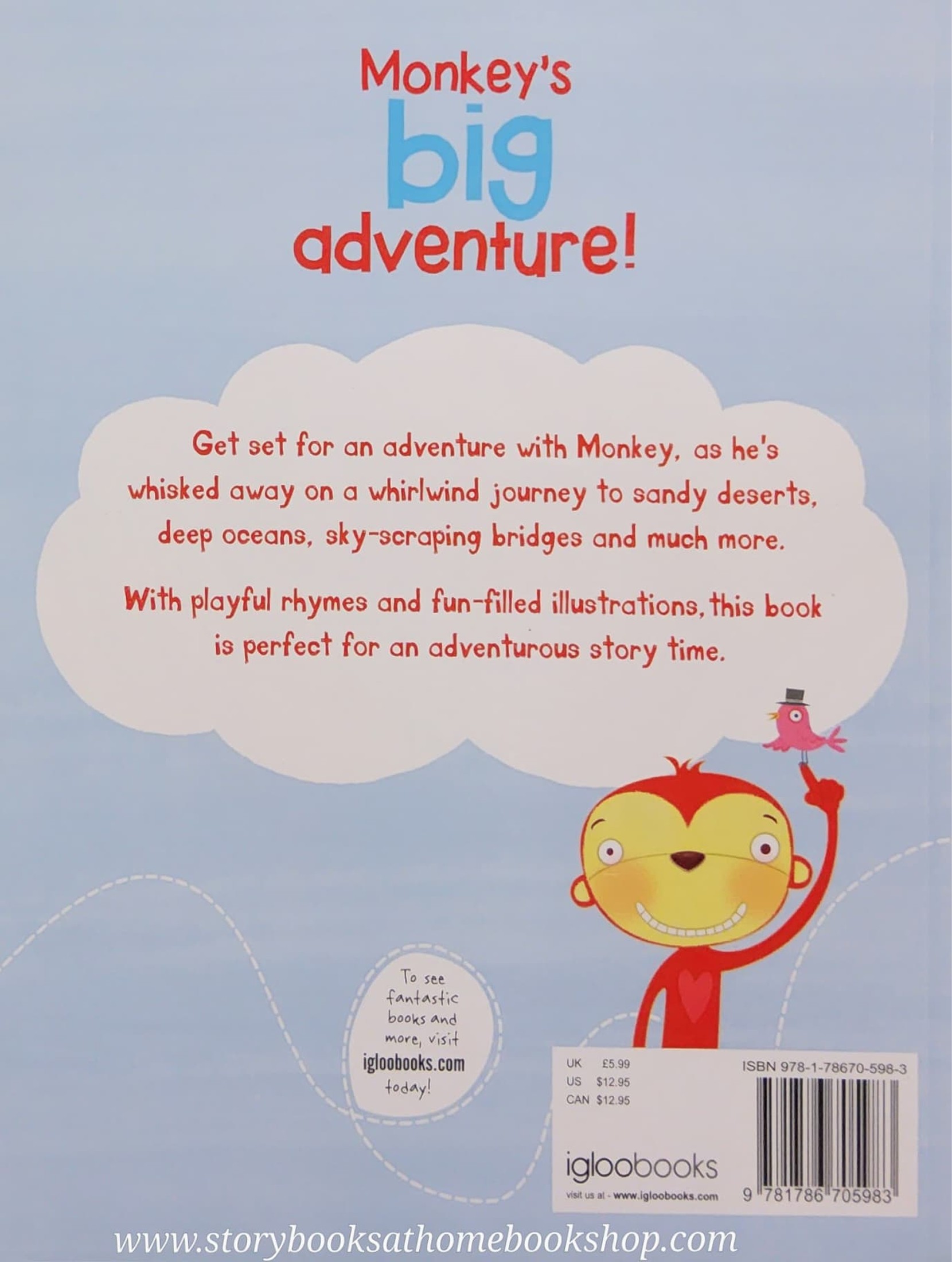 หนังสือนิทานปกอ่อน** 🍅MONKEY'S BIG ADVENTURE