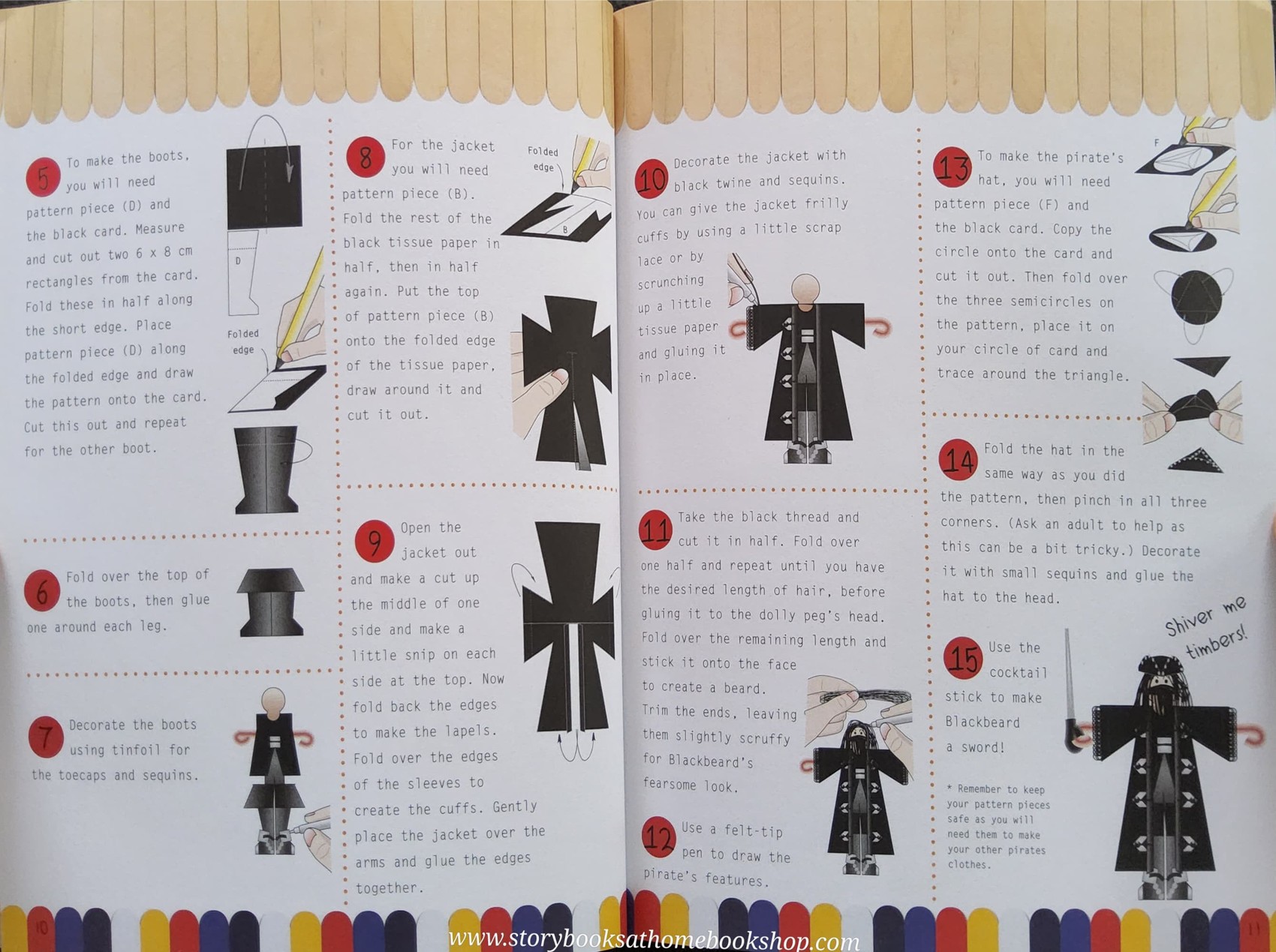 ACTIVITIES BOOK** ð
ðDOLLY PEG PIRATES CRAFT BOOK