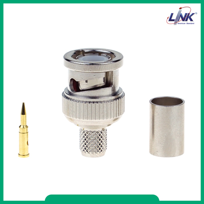 BNC PLUG RG 6 , (Male) CRIMP Type (ใช้ได้กับ 5C-2V Cable)คีมบีบแน่น UC-8116A
