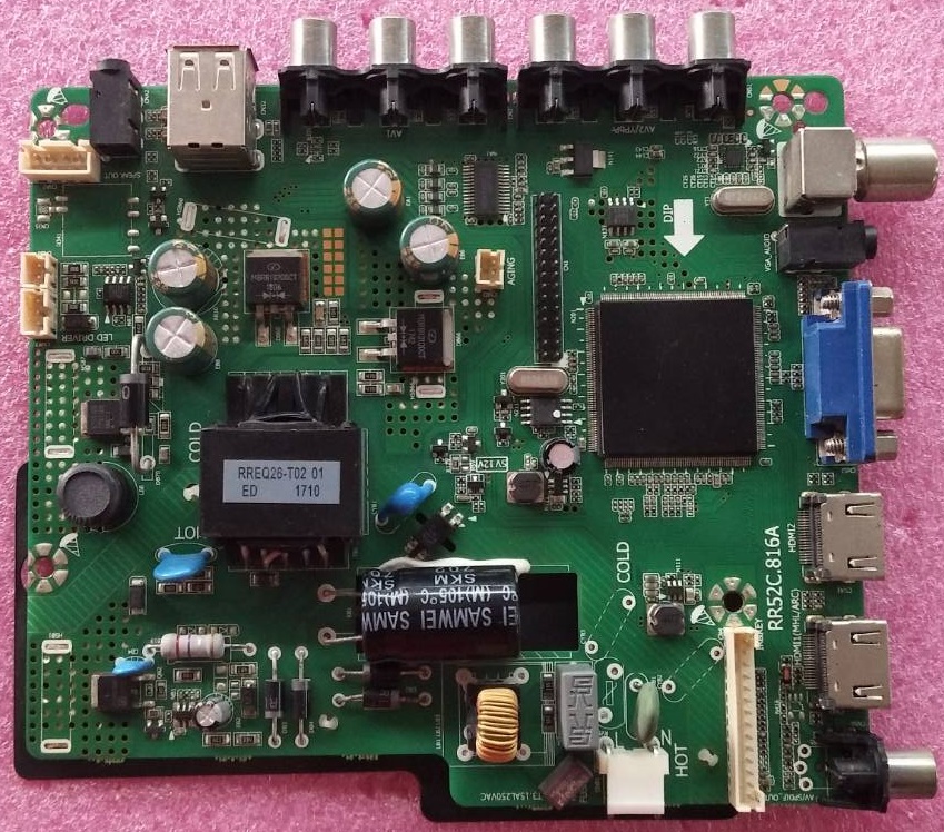 เมนบอร์ดทีวีบอร์ด แฟมิลี่ FAMILY ของแท้ถอดจากเครื่อง รุ่นLED32D-T2 พาร์ทRR52C.816A เบอร์จอLSC320AN10-H02
