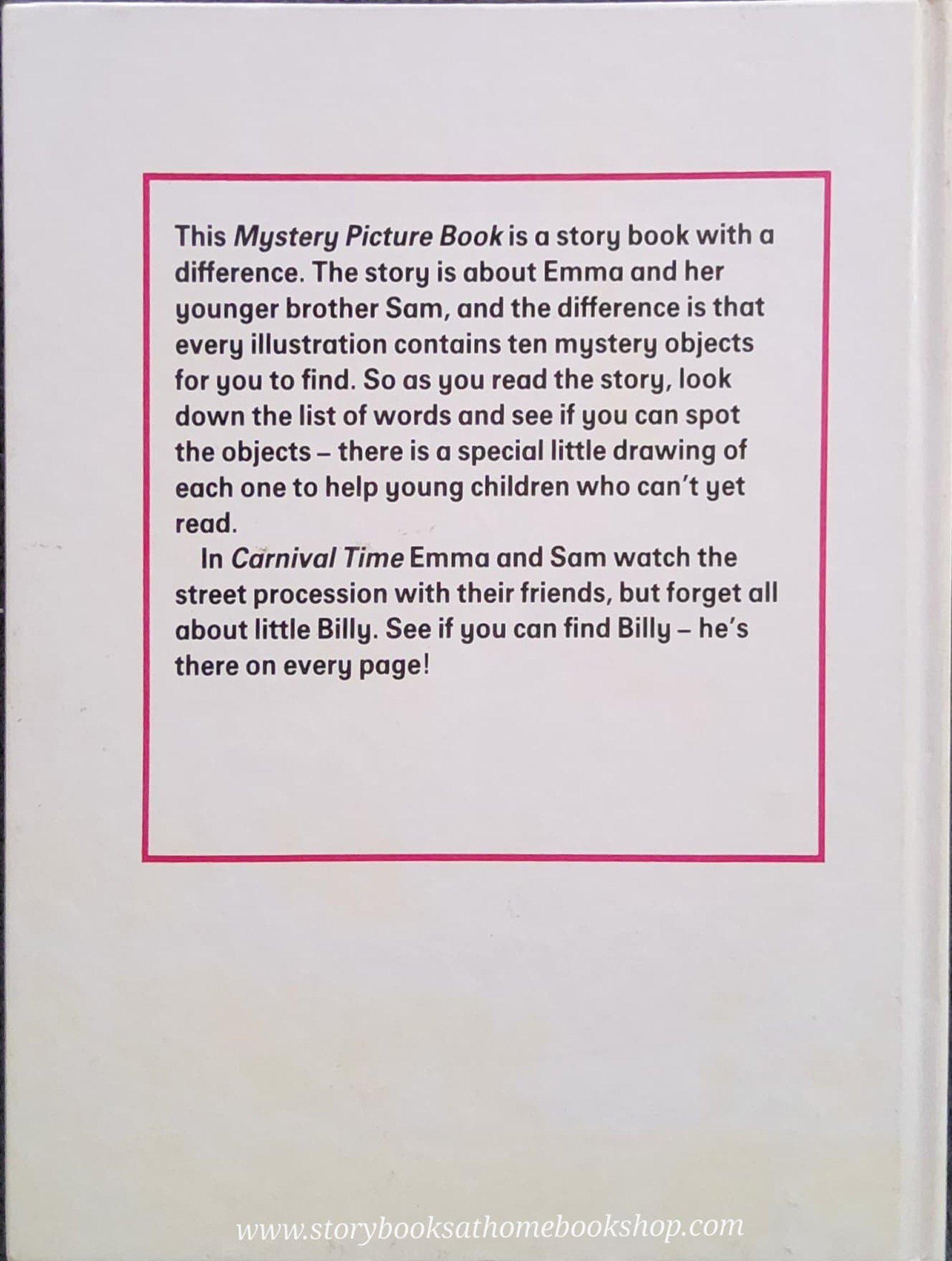 หนังสือนิทานปกแข็ง** 🍅🍓A MYSTERY PICTURE BOOK: CARNIVAL TIME