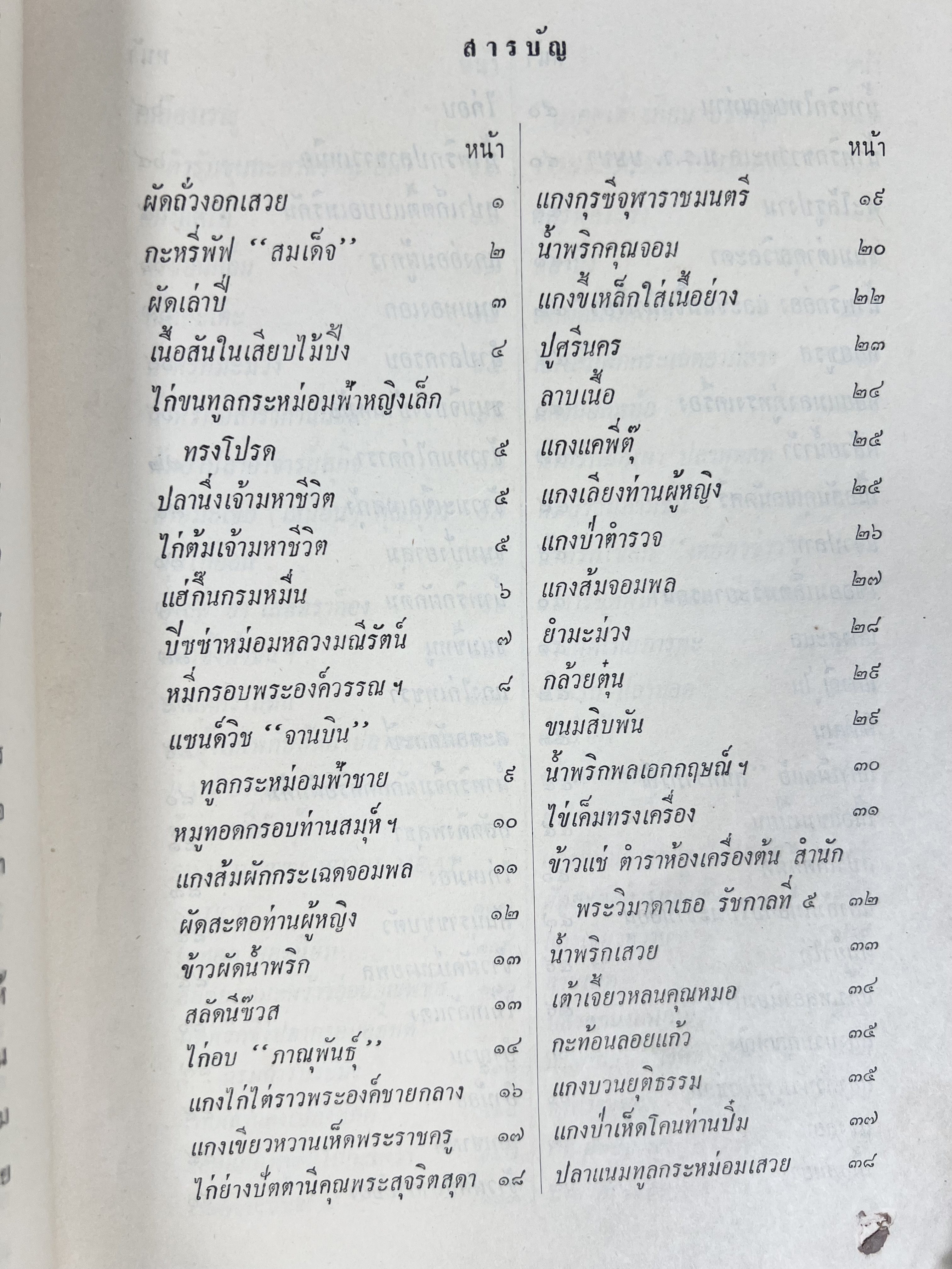 ตำราอาหารชุดพิเศษ ของกลุ่มนักข่าวหญิง ตำรับอาหารของพระราชวงศ์ บุคคลสำคัญผู้มีชื่อเสียง.