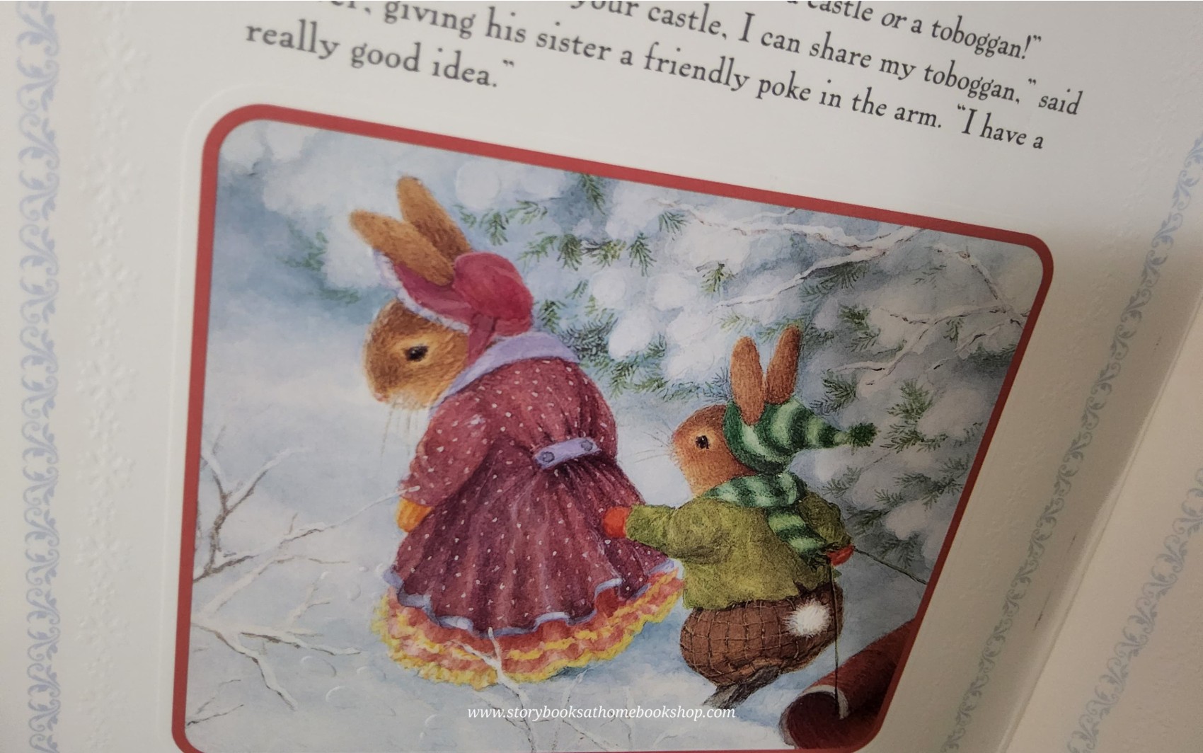 หนังสือนิทานปกแข็ง** 🍅🍓HOLLY POND HILL: OLIVER'S RED TOBOGGA