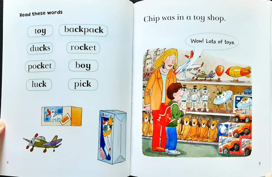 หนังสือนิทานปกอ่อน** 🍅🍅READ WITH BIFF,CHIP&KIPPER: THE BACKPACK PHONICS LEVEL3