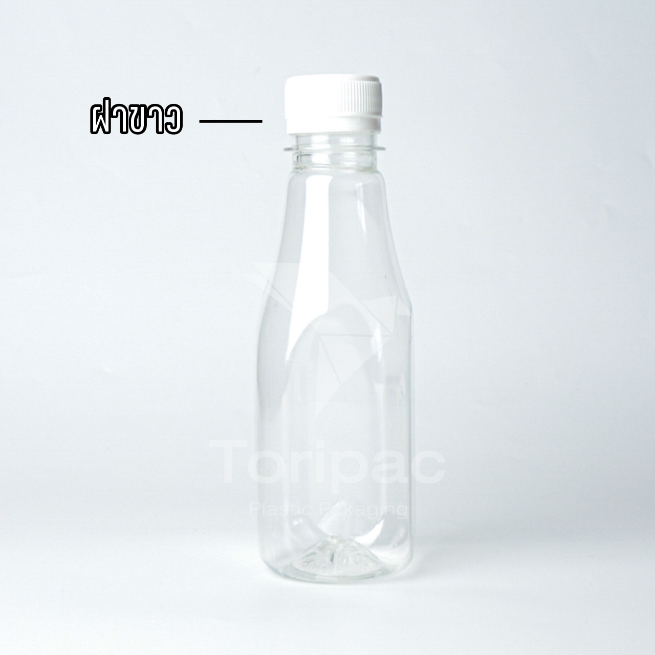 หนาพิเศษ!! ขวดพลาสติกทรงกลมตัดขนาด 220/250 ml พร้อมฝาปิด PET 50/100/150 ใบ/แพ็ค