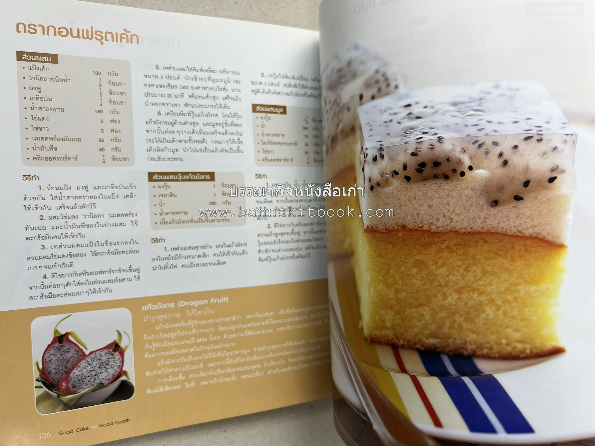 สูตรเค้กดีมีประโยชน์ 60 สูตร (Good Cake for Good Health) โดย : วนิดา คุ้มอนุวงศ์ และนิลุบล เรืองทอง.