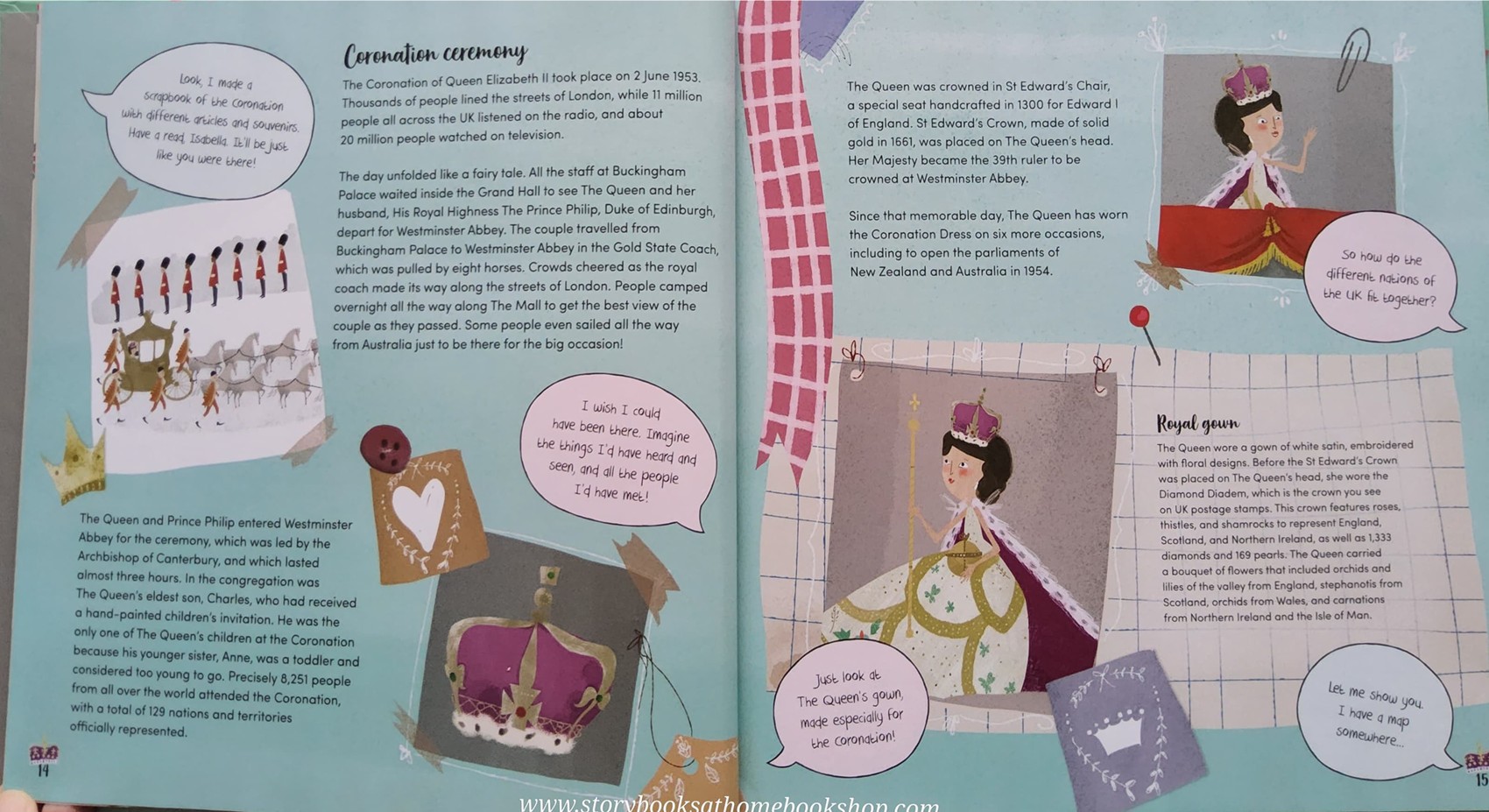 RECOMMENDED BOOK** **หนังสือนิทานปกแข็ง ** ♥️QUEEN ELIZABETH A PLATINUM JUBILEE CELEBRATION