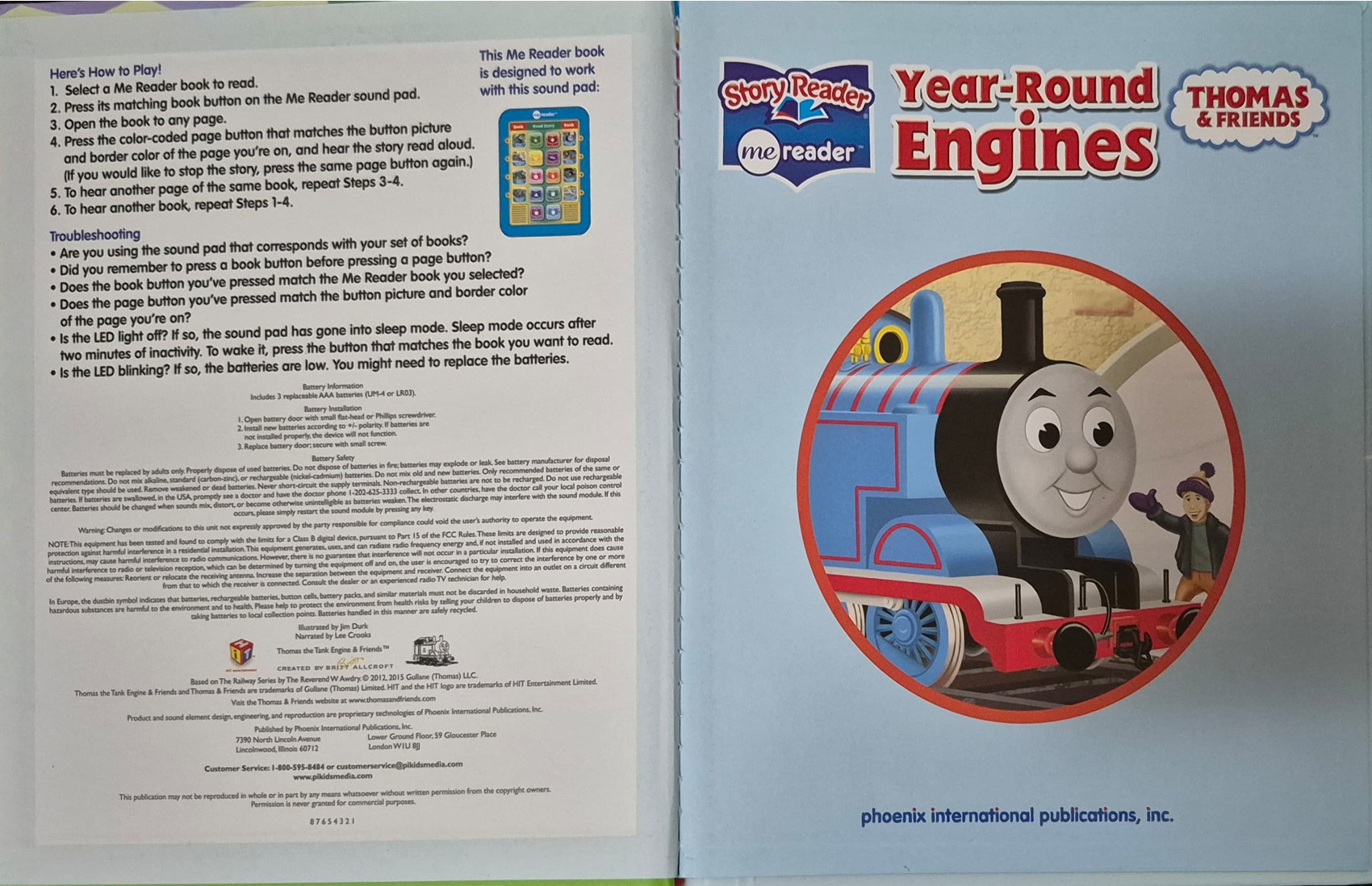 หนังสือนิทานปกแข็ง ** 🍅🍓 STORY READER:THOMAS&FRIENDS YEAR-ROUND ENGINES