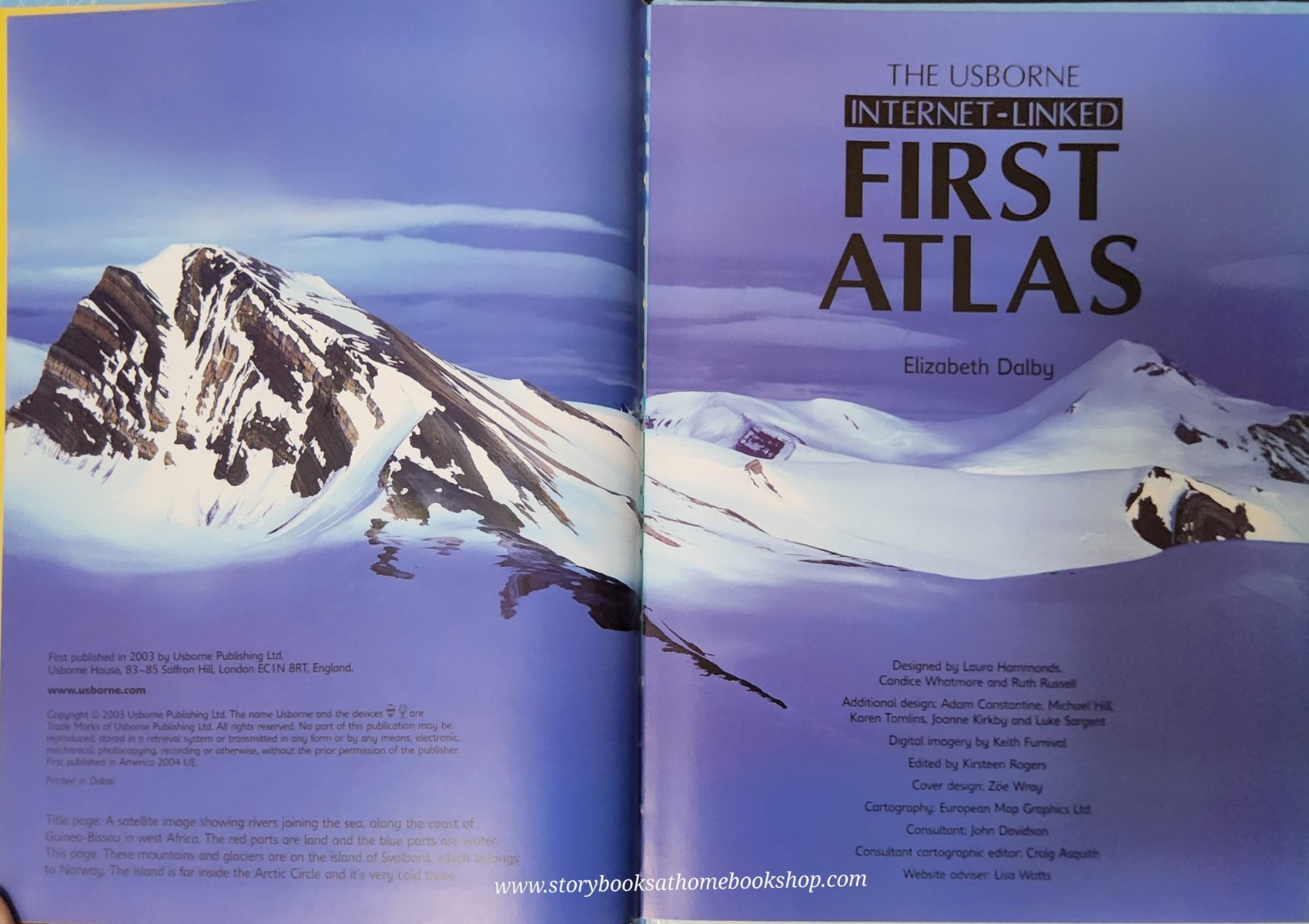 KNOWLEDGE BOOK** ♥️THE USBORNE INTERNET-LINKED: FIRST ATLAS