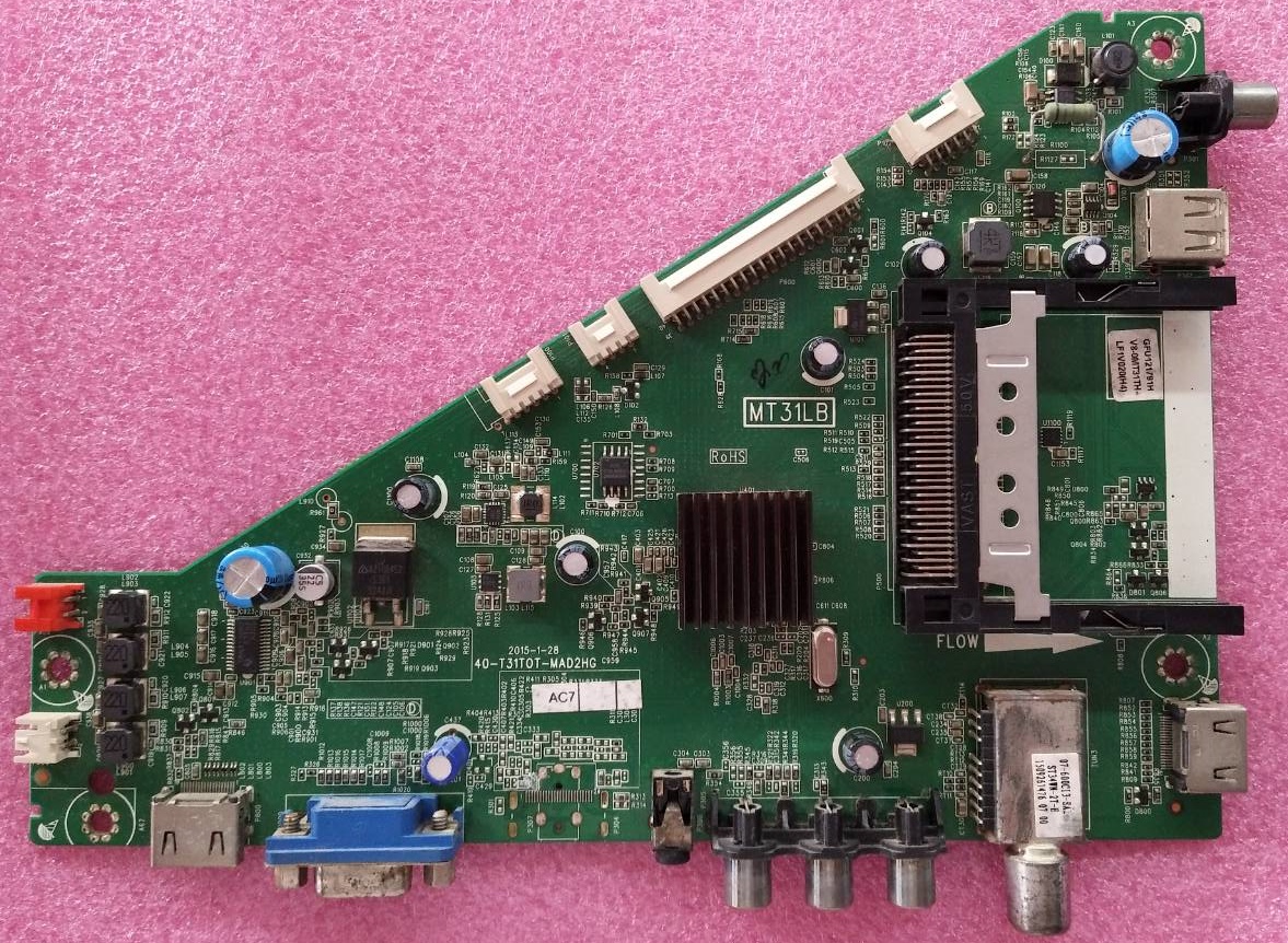 เมนบอร์ดทีวีทีซีแอล TCL ของแท้มือสองถอดจากเครื่อง รุ่นLED40D2720 :LED40D2730 :40-T31T0T-MAD2HG เบอร์จอLSC400HN02