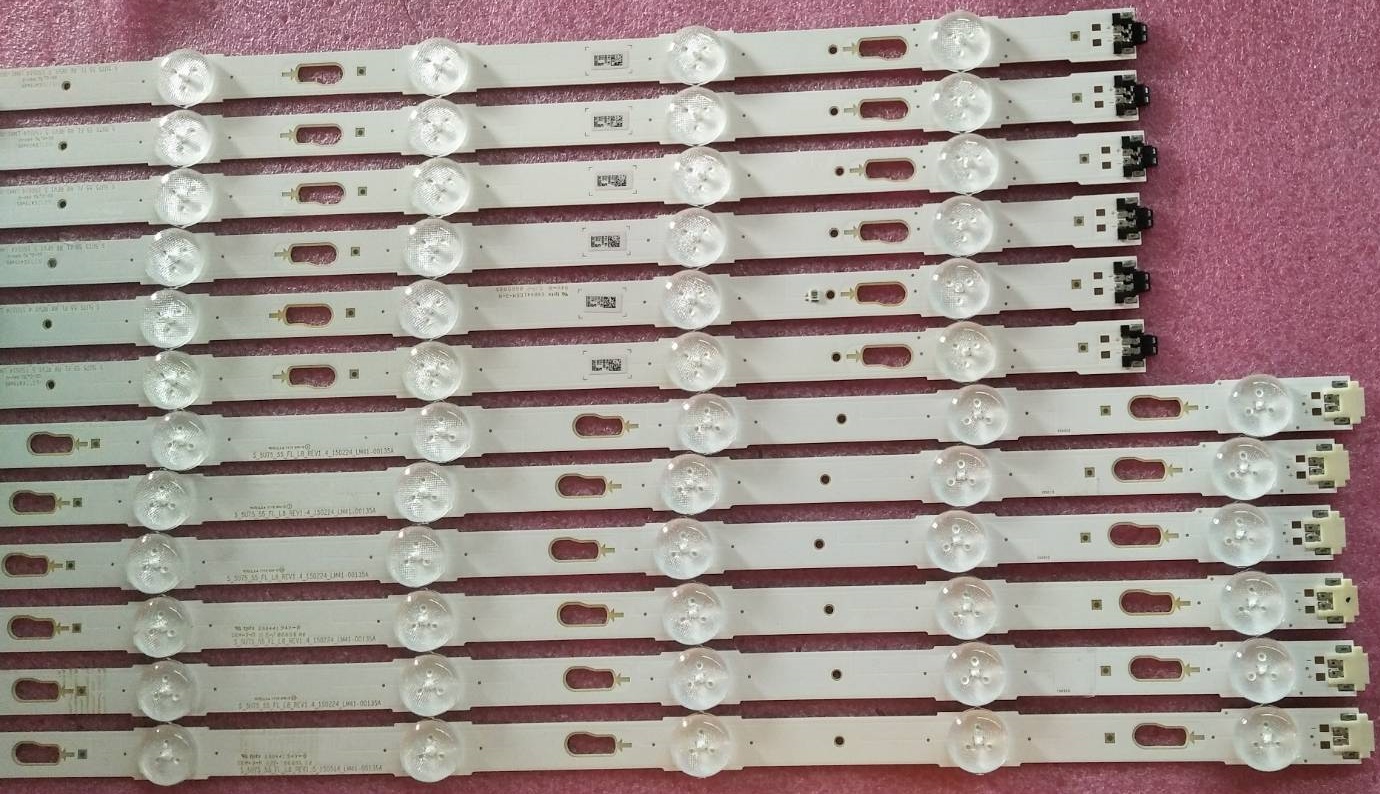 หลอดแบล็คไลท์ทีวี SAMSUNG ซัมซุง ของแท้ถุอดจากเครื่อง รุ่นUA55KU6000 UA55KU6300 UA55JU6600 UA55JU6400 UA55MU6300 UA55MU6100 UA55JU6000 UA55JU7000 UA55MU6103 (หลอด 6X8 ดวง)