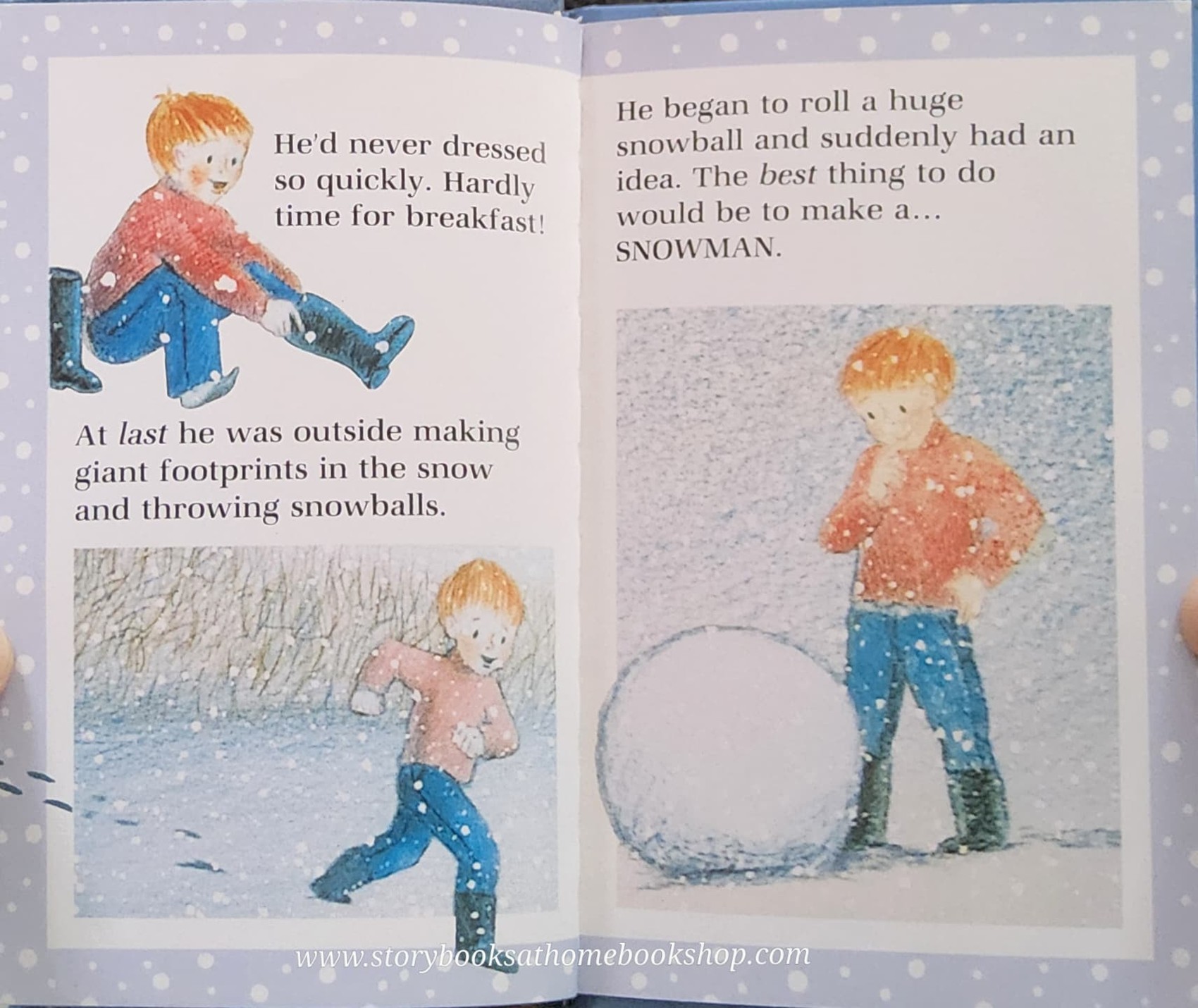 หนังสือนิทานปกแข็ง** 🍓🍓THE SNOWMAN BY RAYMOND BRIGGS