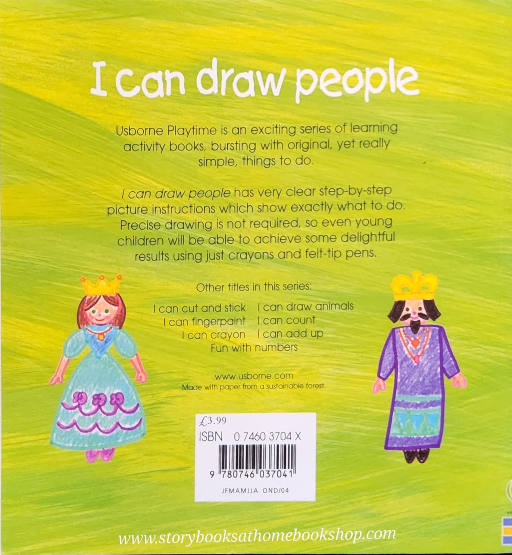 DRAWING BOOK** ð
ðUSBORNE PLAYTIME I CAN DRAW PEOPLE