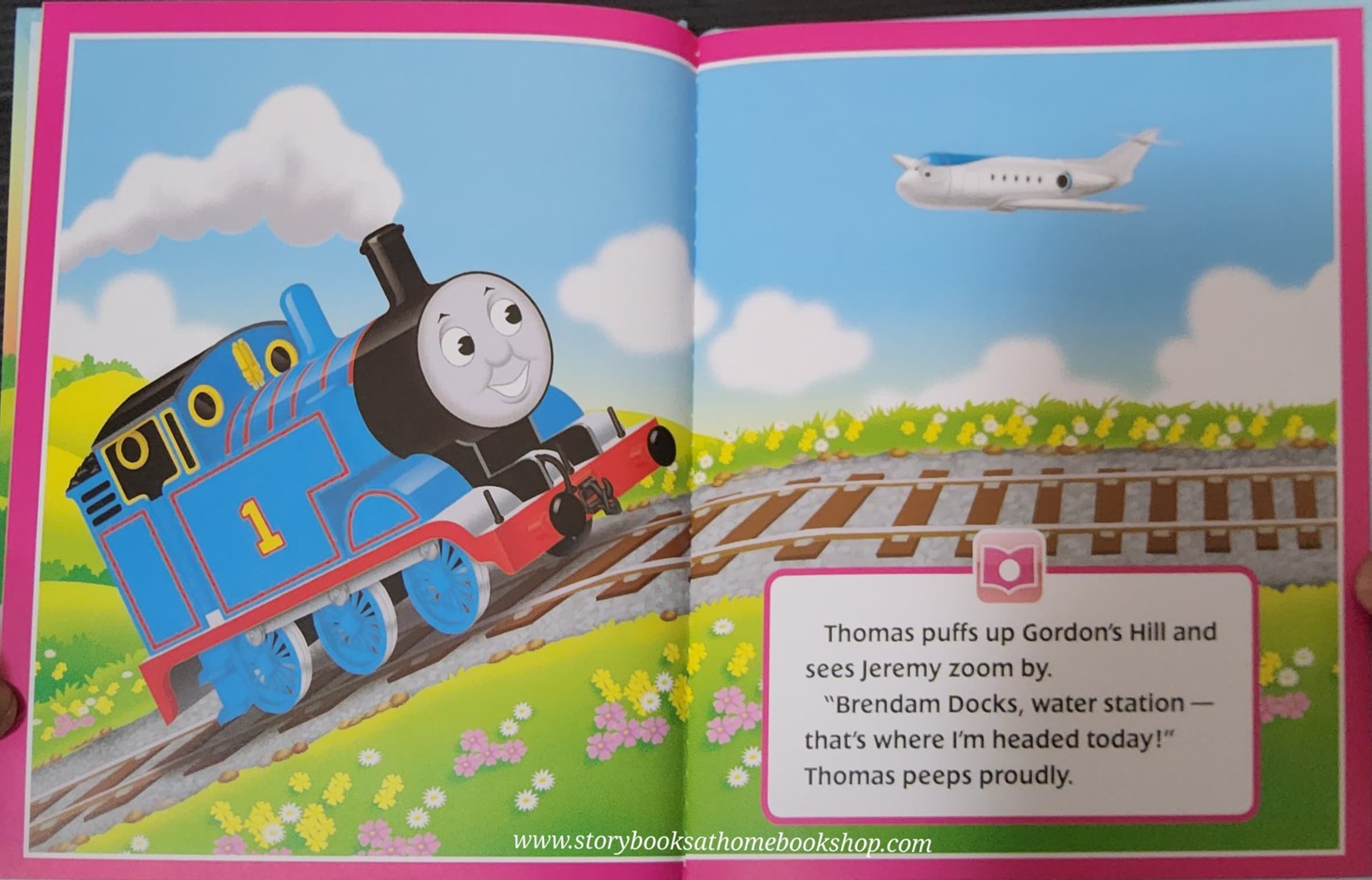 หนังสือนิทานปกแข็ง ** 🍅🍓 STORY READER:THOMAS&FRIENDS :RIDE WITH THOMAS