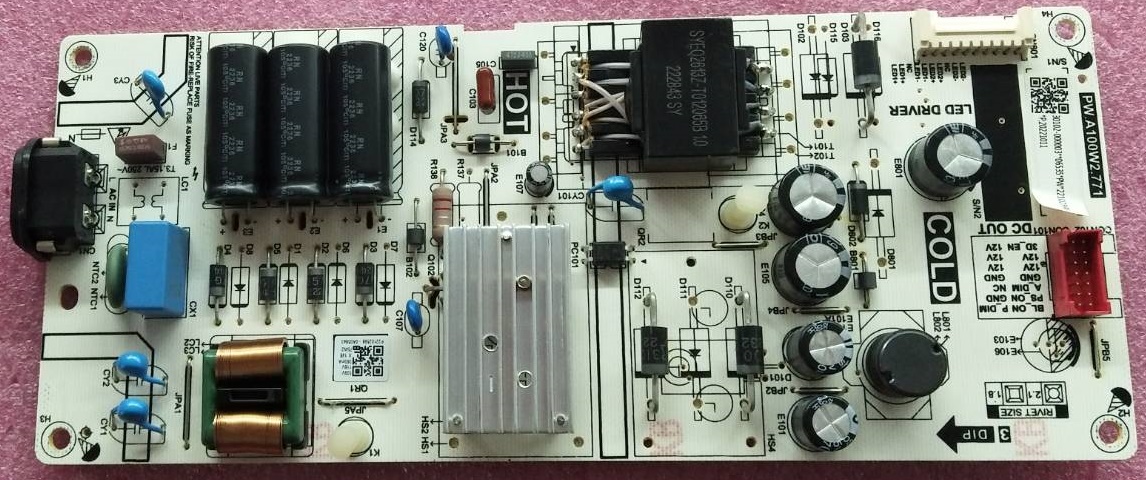 ซัพพลายทีวีทีซีแอล TCL อะไหล่แท้/มือสองพร้อมใช้งาน ใช้กับรุ่น 43P635 43T635 43P736 43P637 พาสบอร์ด PW.A100W2.771