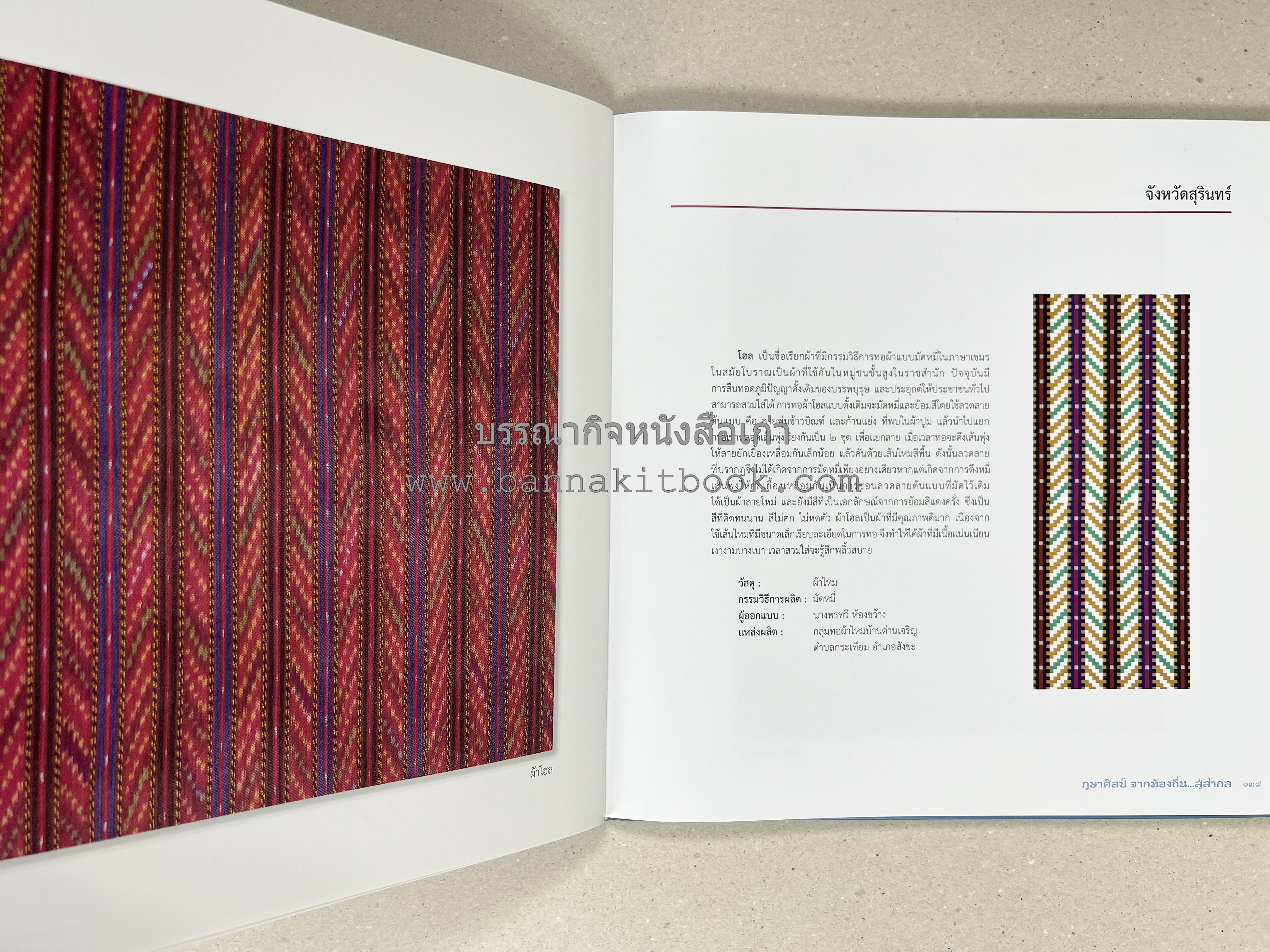 ภูษาศิลป์ จากท้องถิ่น.. สู่สากล (ผ้าโบราณ / ผ้าไทยลายอัตลักษณ์ 76 จังหวัด) โดย : กระทรวงวัฒนธรรม.