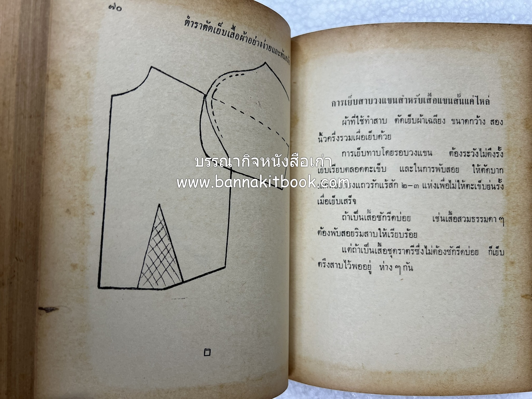 ตำราตัดเสื้อด้วยตนเอง (มีแพทเทิร์นแบบเสื้อให้ด้วย) โดย : 'นิตยาภรณ์' - ลำจวน มงคลรัตน์.
