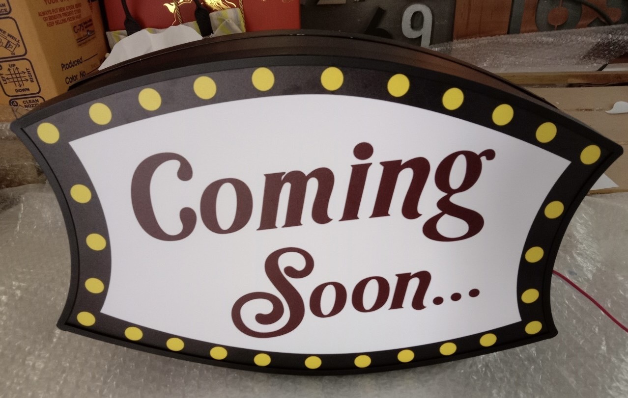 กล่องไฟซิงค์2หน้า กล่องไฟติดหน้าร้าน ขนาด 22.8 x 35 cm