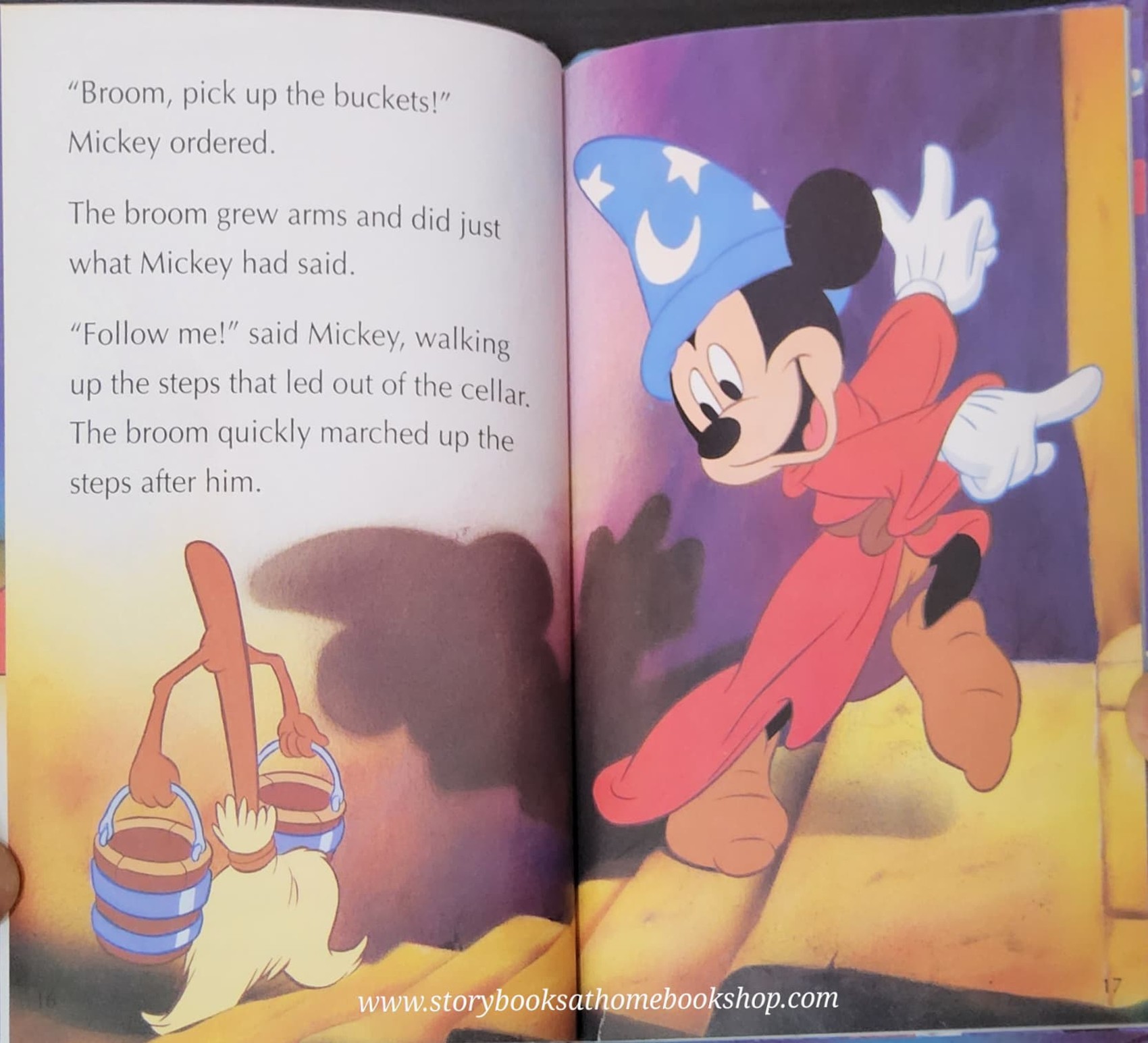 หนังสือนิทานปกแข็ง ** 🍅🍅Disney THE SORCERER'S APPRENTICE