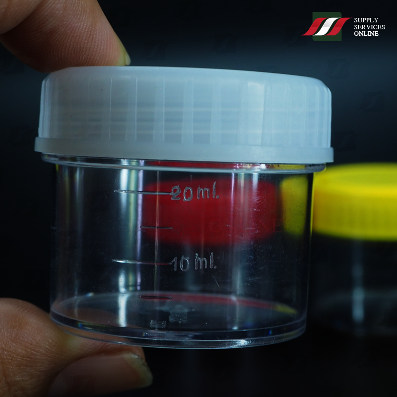 กระปุกเก็บปัสสาวะ Urine Container PS with Scale ฝาใส