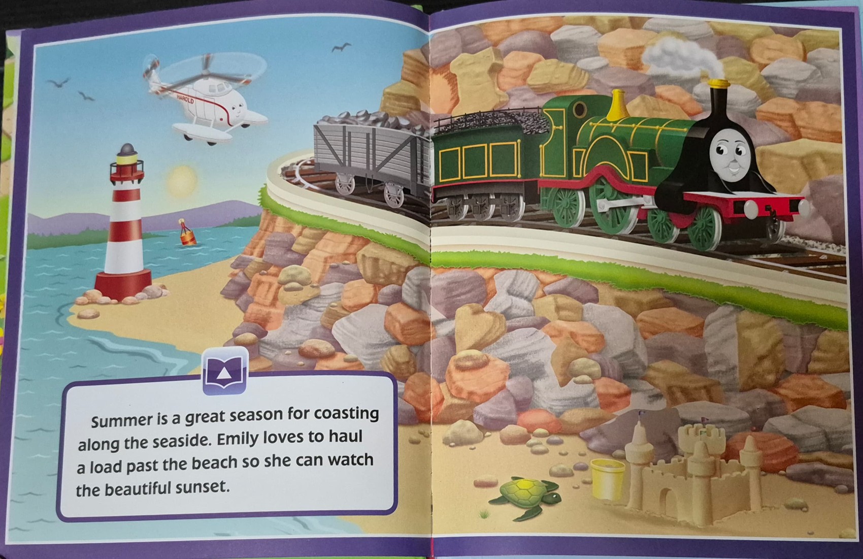 หนังสือนิทานปกแข็ง ** 🍅🍓 STORY READER:THOMAS&FRIENDS YEAR-ROUND ENGINES