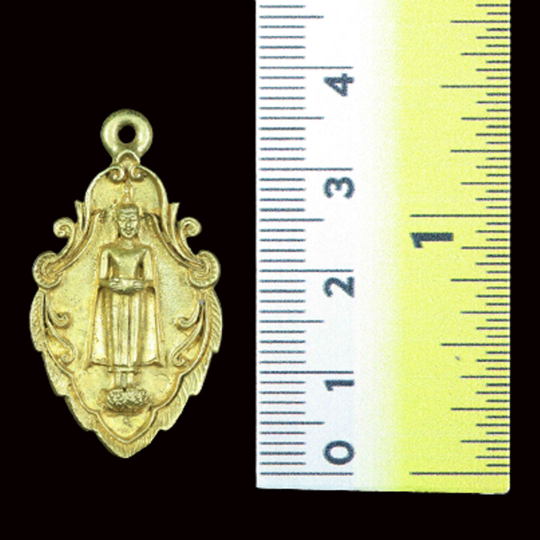 เหรียญหล่อหลวงพ่อบ้านแหลม พิมพ์ใบสาเก วัดเพชรสมุทร รุ่นพิเศษ2 ปี2538