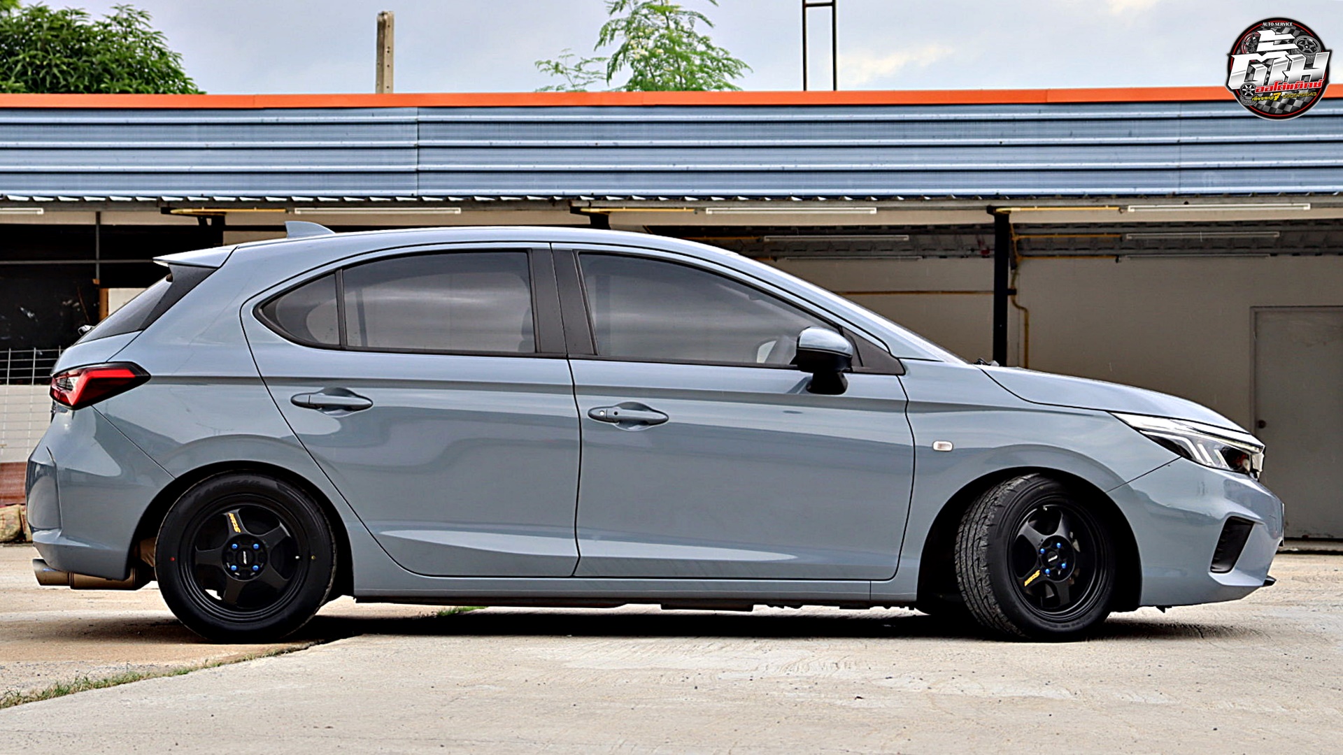 HONDA CITY เปลี่ยนล้อยาง ล้อ SPOON ATM-021 ATOMIC ขอบ15นิ้ว ยาง LANDSAIL RS009 205/50R15 89V