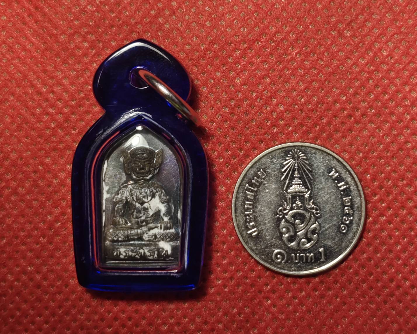 ปรกพระพิราพ (นวะโลหะ) เลข 58 เลี่ยมกันน้ำพร้อมใช้ (หลวงปู่ลอง วัดวิเวกวายุพัด) ประทานพรให้ ร่ำรวย เงินทอง หน้าที่การงาน