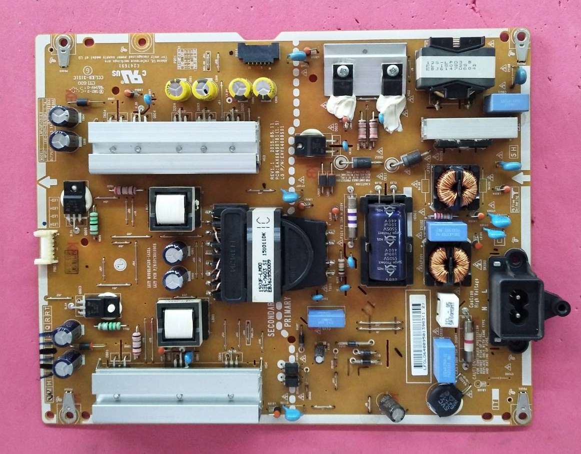 POWER SUPPLY LG (ซับพลาย แอลจี) ของแท้ถอดจากเครื่อง รุ่น 49UF640T-TA.BTDYLJV 49UF640T-TA.BTMYLJV พาร์ท EAY64009501 EAX66490701