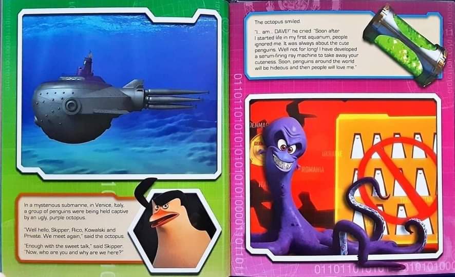 Dreamworks Book of Movie** 🍅🍓PENGUINS MADAGASCAR