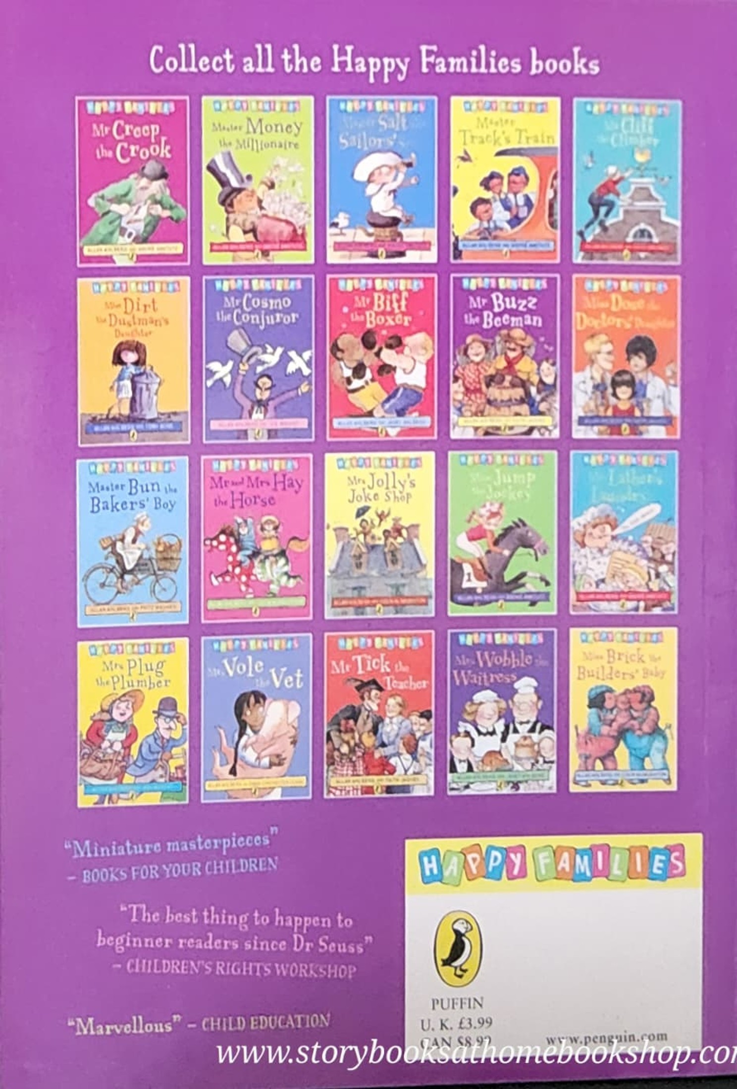 หนังสือนิทานปกอ่อน** 🍅🍓HAPPY FAMILIES:MR BUZZ THE BEEMAN BY ALLAN AHLBERG AND FAITH JAQUES