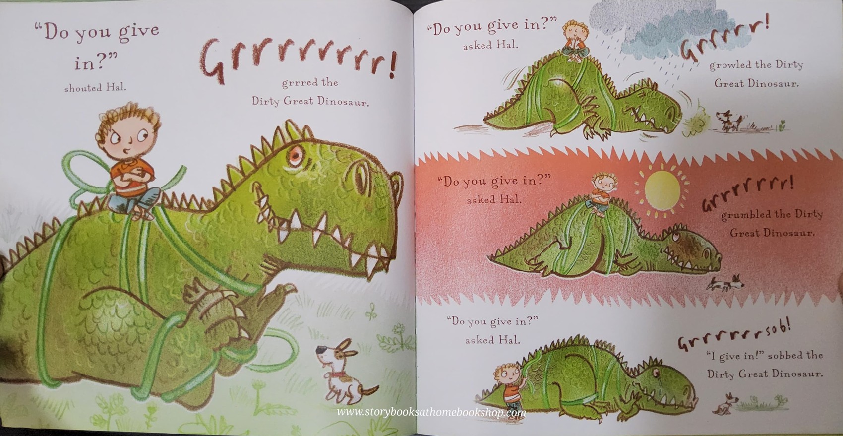 หนังสือนิทานปกอ่อน** 🍅🍓THE DIRTY GREAT DINOSAUR BY MARTIN WADDELL