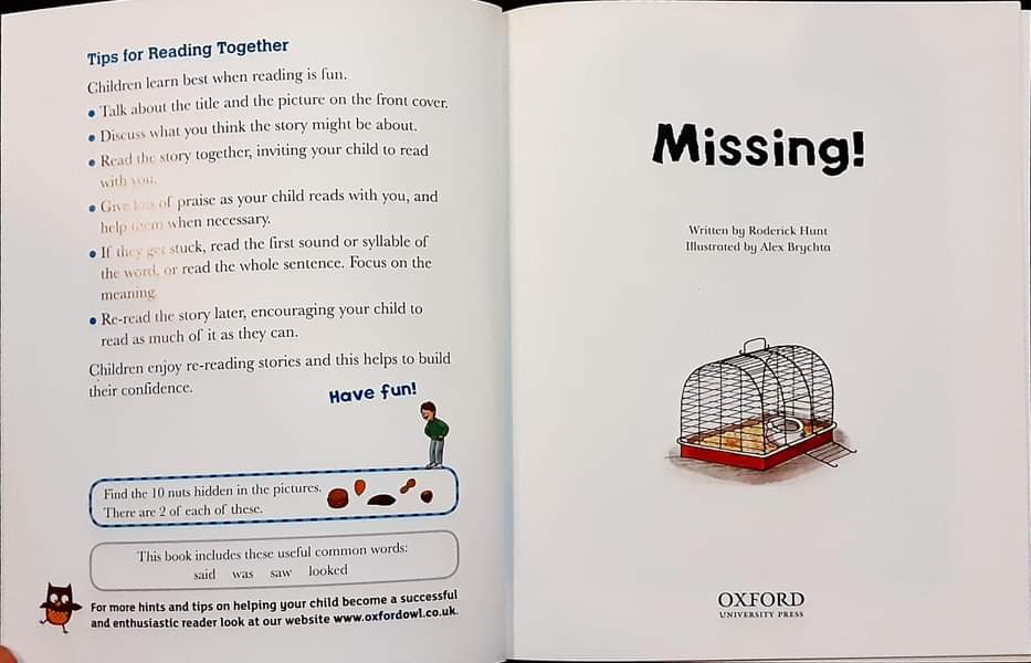 หนังสือนิทานปกอ่อน** 🍓🍓Biff Chip&Kipper:First Stories Level4:Missing